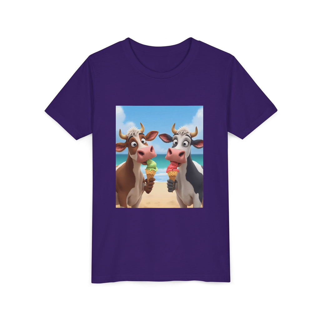 Beachy Cow Youth Short Sleeve Tee