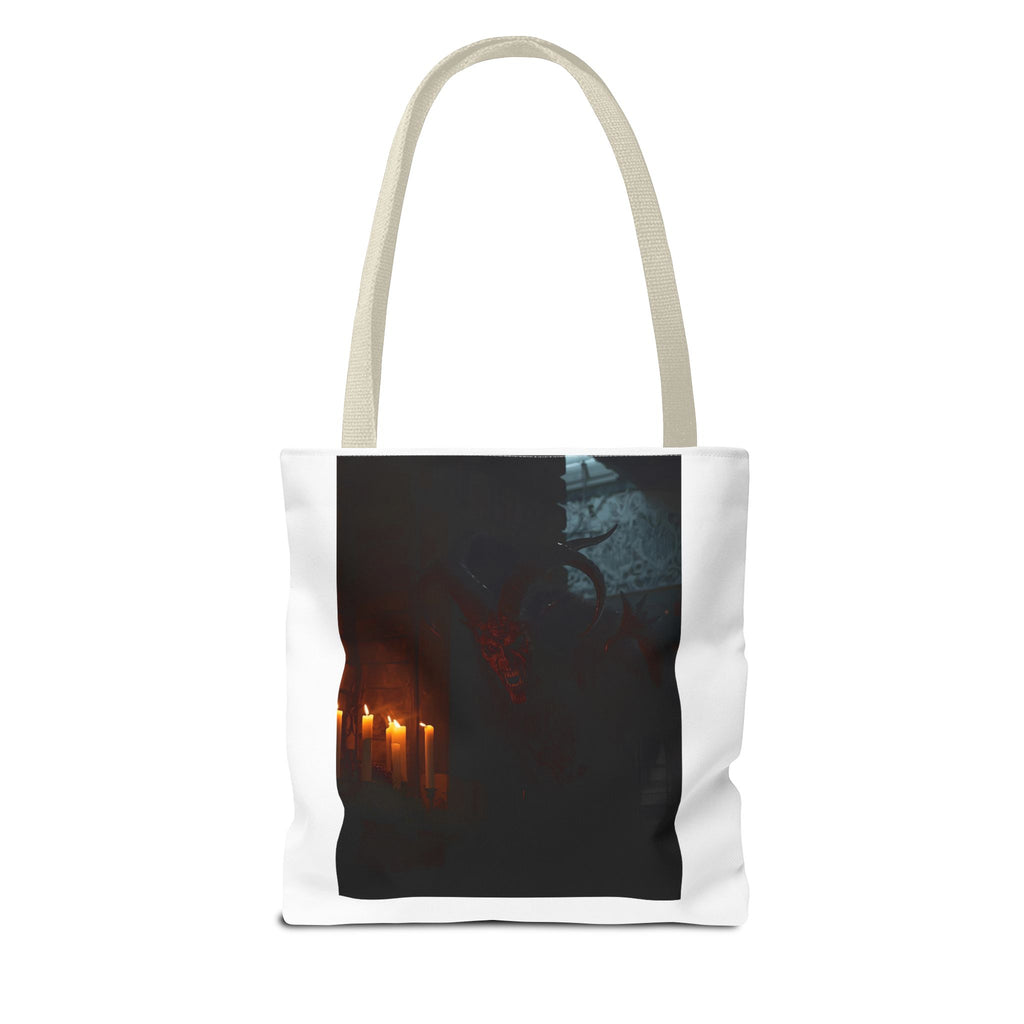 Spooky Halloween Pumpkin Shadow Tote Bag (AOP)