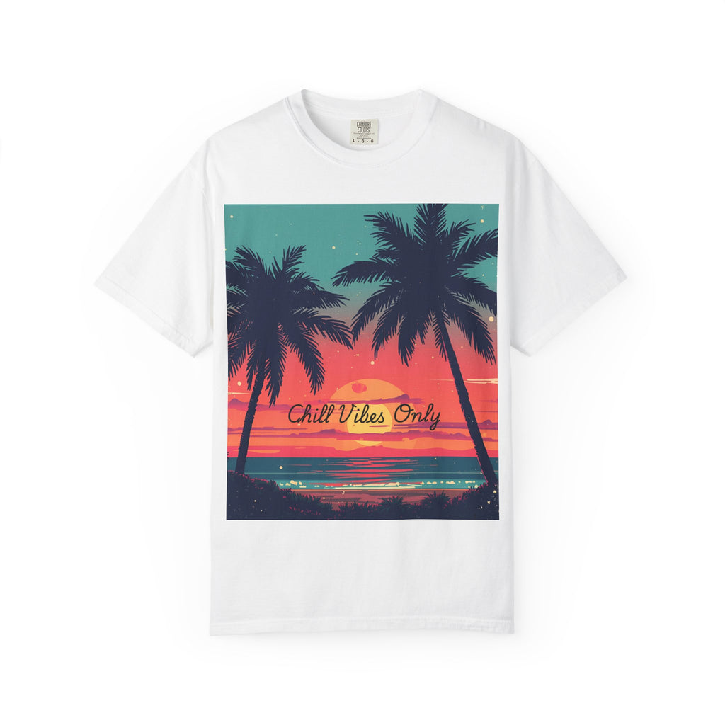 Tropical Sunset Unisex Garment-Dyed T-shirt