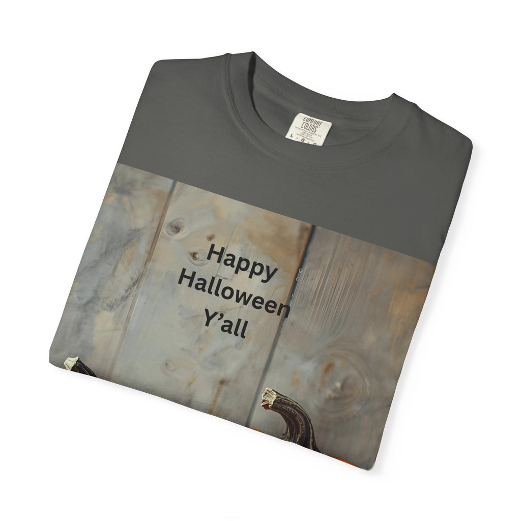 Happy Halloween Y'all T-Shirt | Cozy Fall Tee, Pumpkin Shirt, Unisex Halloween Apparel, October Gift, Casual Wear