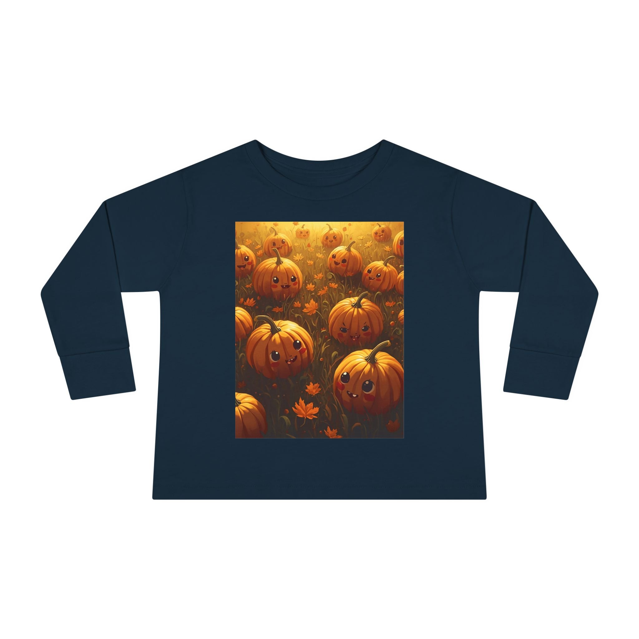 Halloween Pumpkin Toddler Long Sleeve Tee, Cute Fall Shirt, Kids Halloween Costume, Pumpkin Patch, Toddler Gift, Holiday Apparel