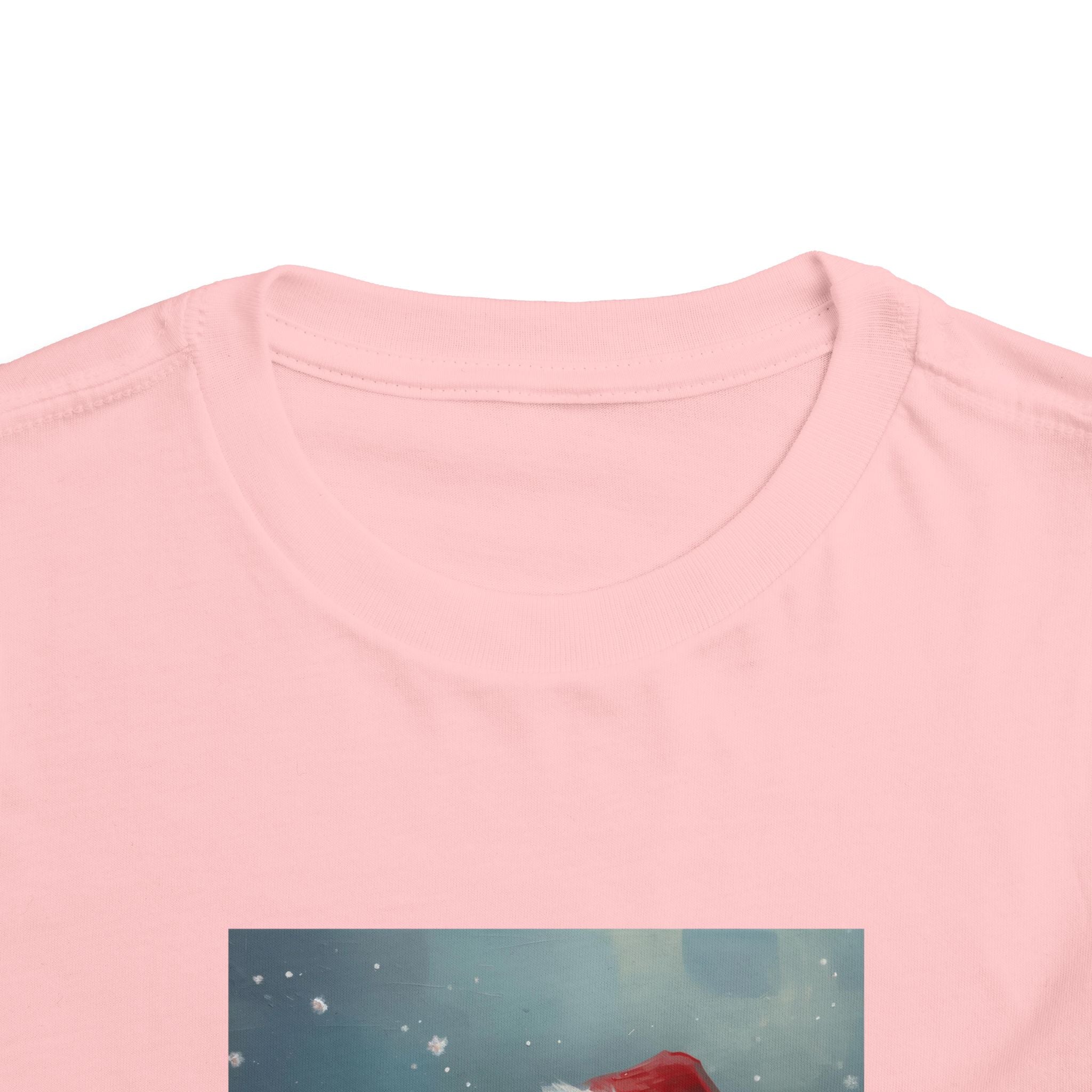 Cute Christmas Bear Toddler Short Sleeve Tee