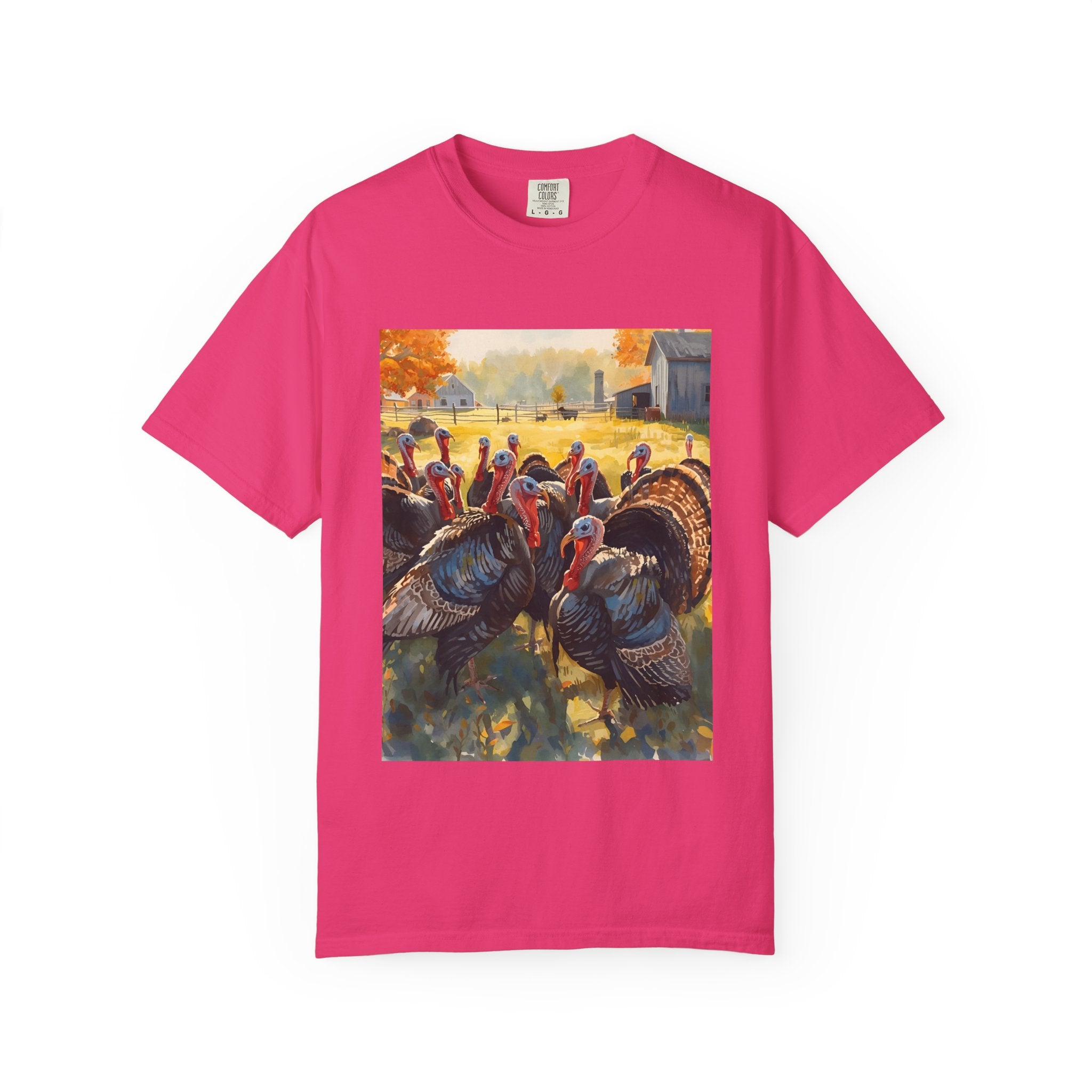 Thanksgiving Turkey T-shirt, Fall Apparel, Unisex Casual Tee, Funny Turkey Shirt, Autumn Wardrobe Essential