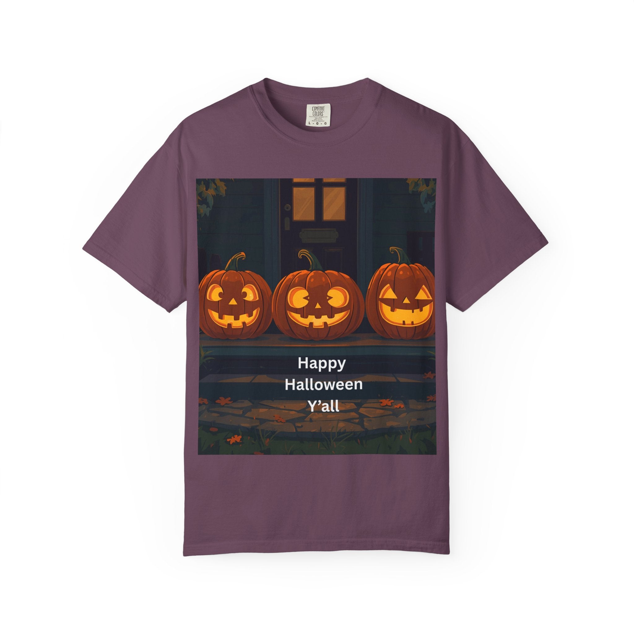 Happy Halloween Pumpkin Unisex T-shirt, Spooky Season Tee, Fall Festival Shirt, Pumpkin Graphic Top, Halloween Gift for Him/Her