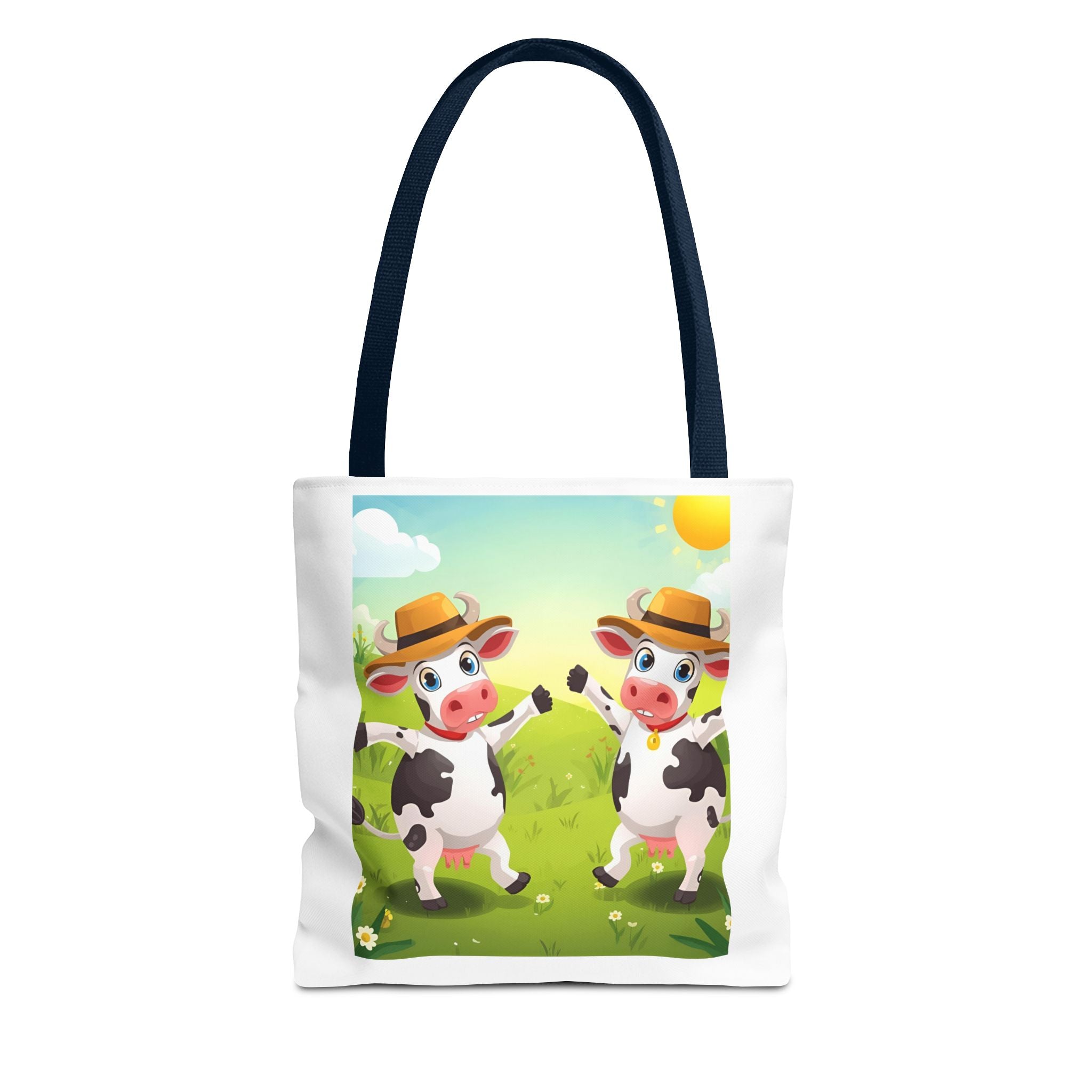 Cute Cow Tote Bag, Farm Animal Lover Gift, Eco-Friendly Shopping Bag, Fun Grocery Tote, Kids' Cartoon Bag