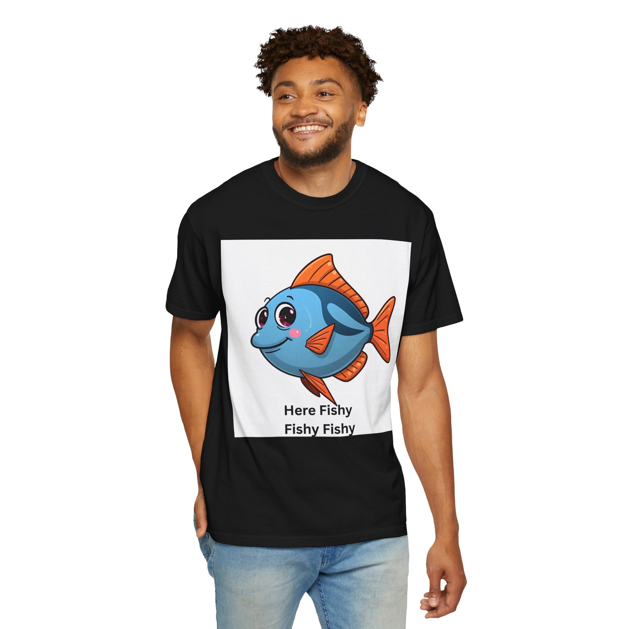 Fishy Fishy Fishy Unisex Garment-Dyed T-shirt