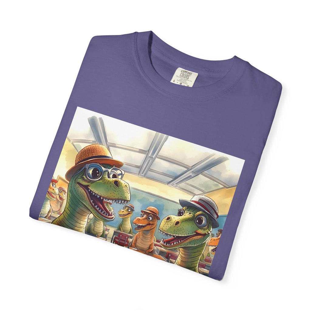 Dinosaur Classroom Unisex T-Shirt: Fun, Casual Wear for Kids, Teachers, Dino Lovers, Birthday Gifts, Everyday Use