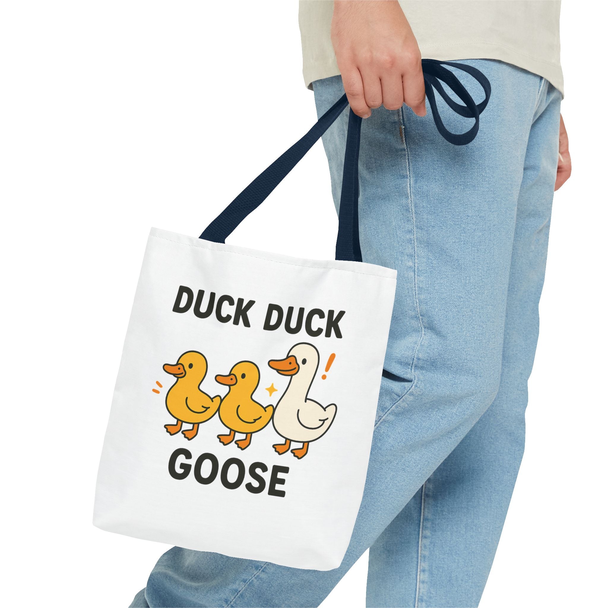 Playful Duck Duck Goose Tote Bag