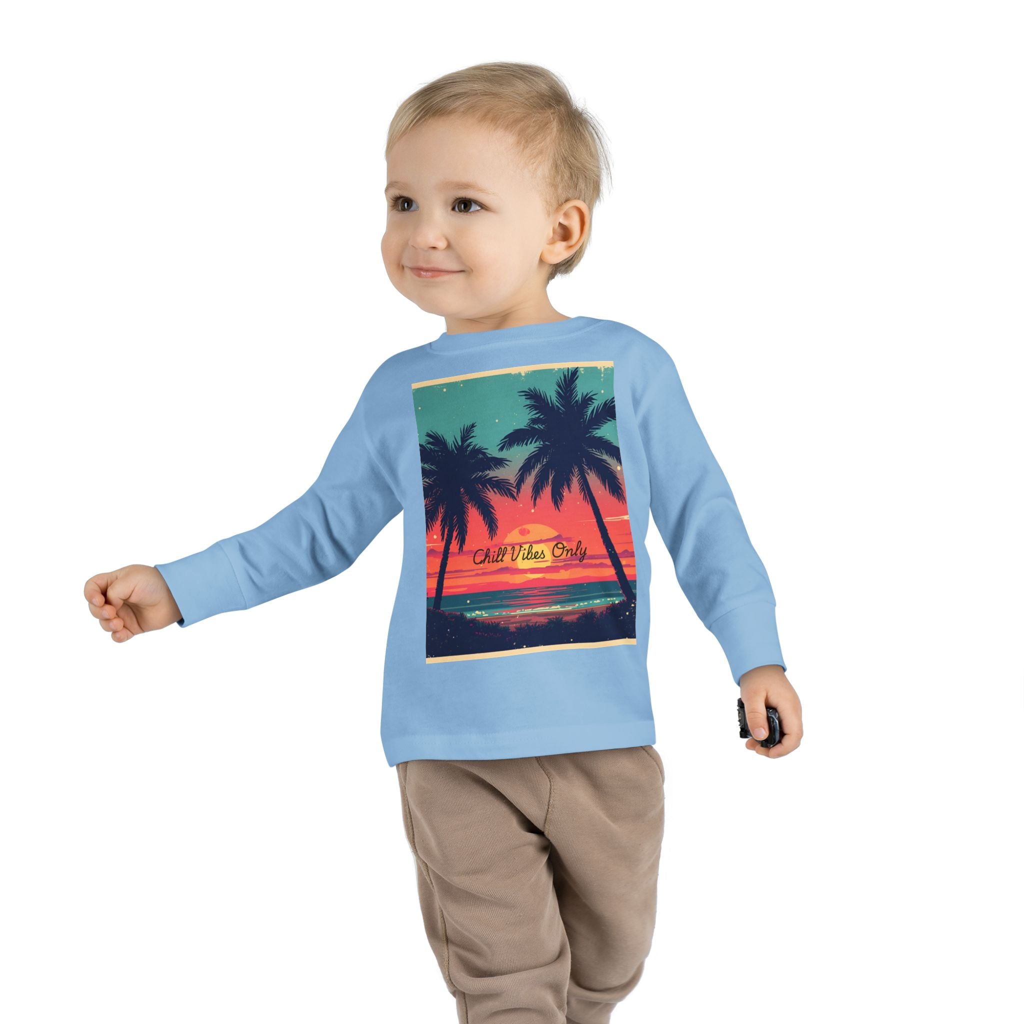 Tropical Sunset Toddler Long Sleeve Tee