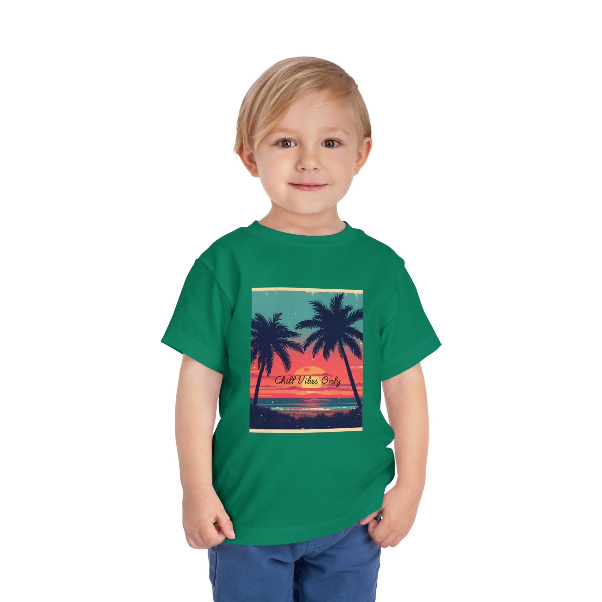 Tropical Sunset Toddler Short Sleeve Tee