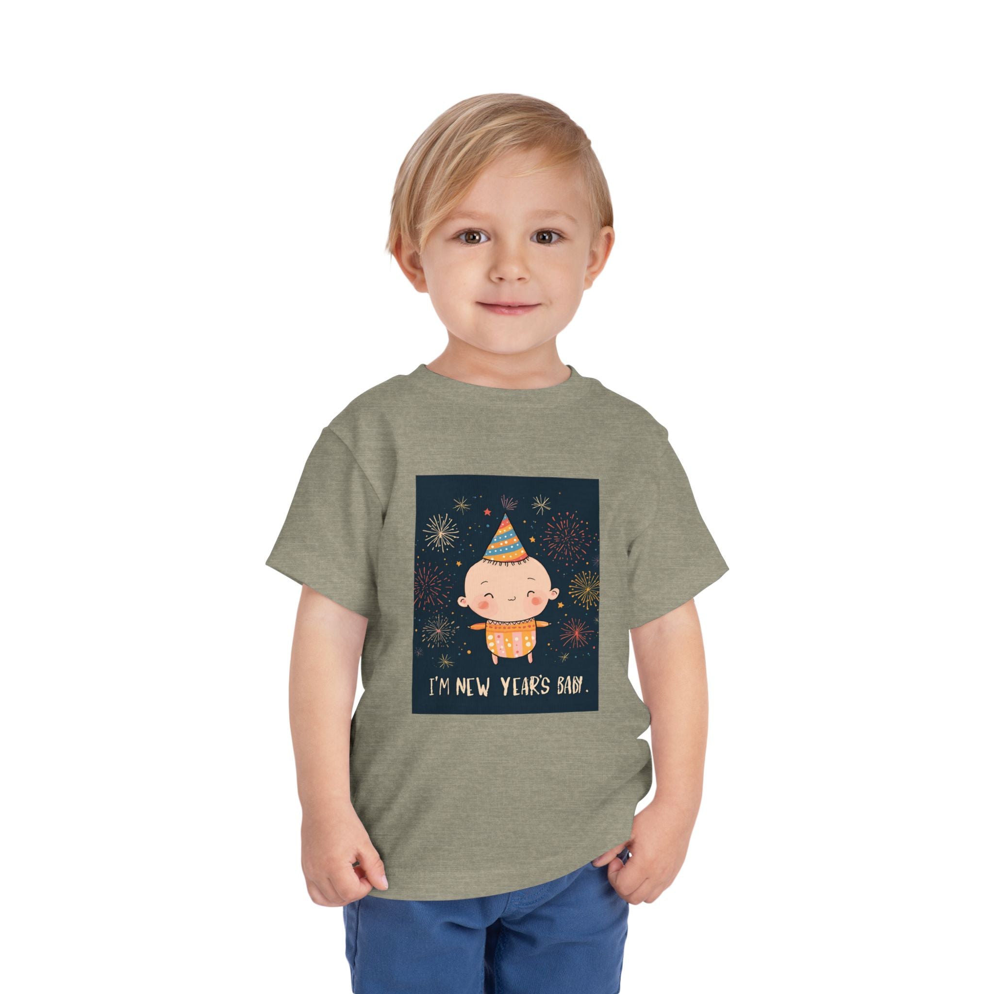 I Am A New Years Baby Toddler Short Sleeve Tee