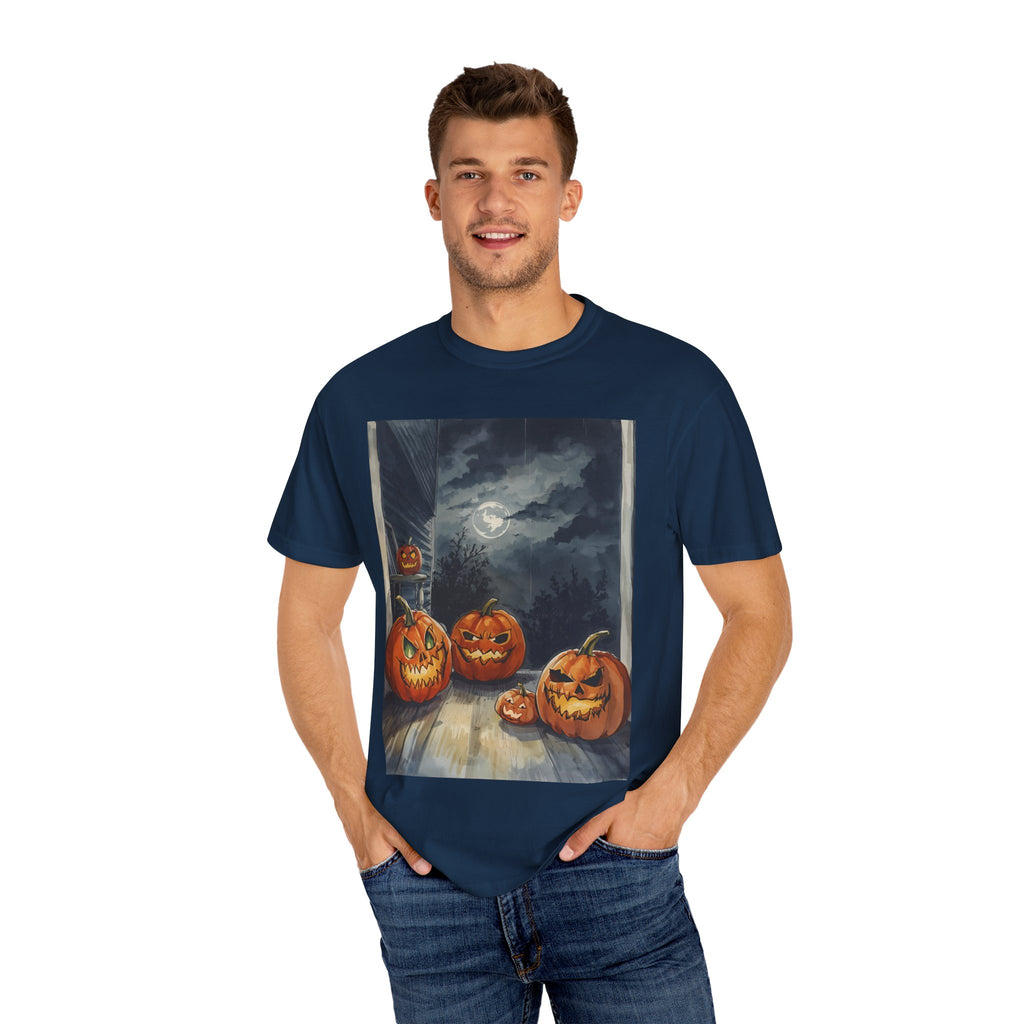 Spooky Pumpkin Night T-Shirt | Halloween Tee, Unisex Shirt, Fall Apparel, Trick or Treat Outfit, Casual Halloween Style