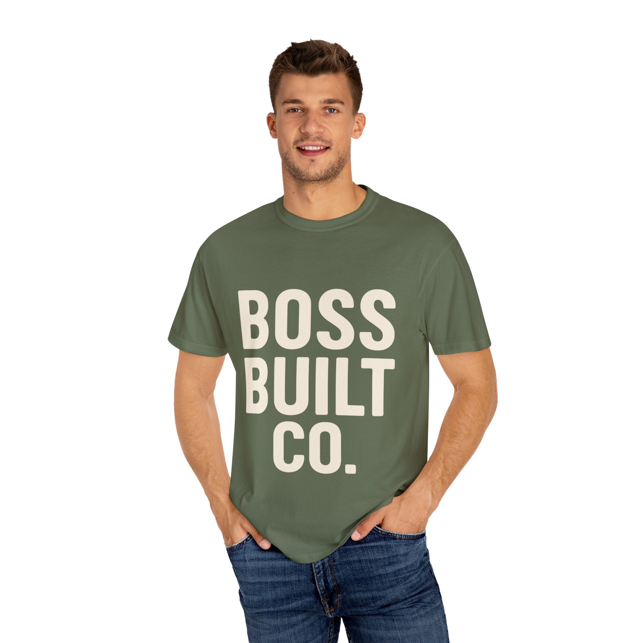 Boss Built Co. Graphic T-Shirt — Bold Logo Tee for Entrepreneurs & Makers
