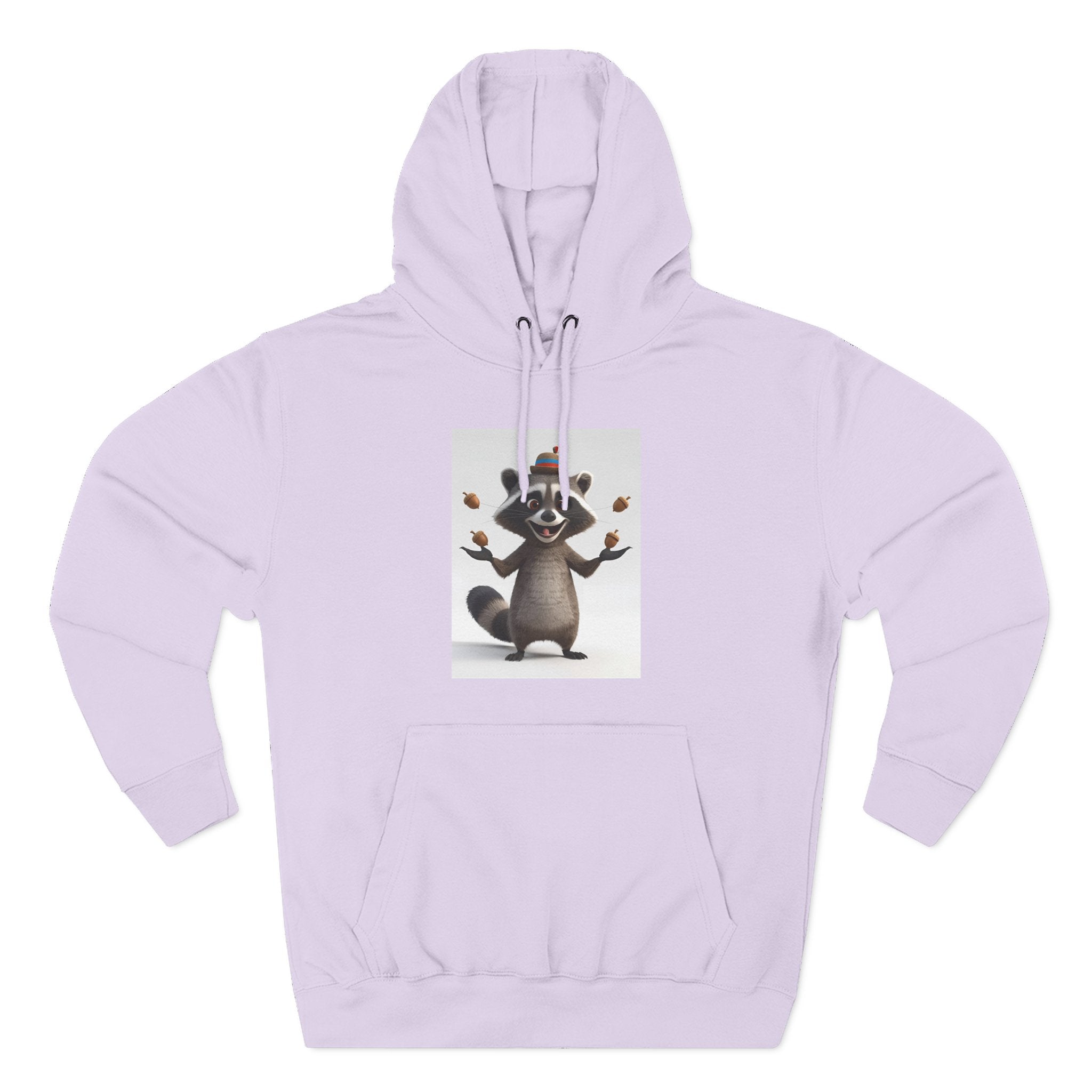 Raccoon Three-Panel Fleece Hoodie