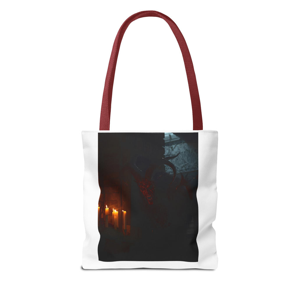 Spooky Halloween Pumpkin Shadow Tote Bag (AOP)