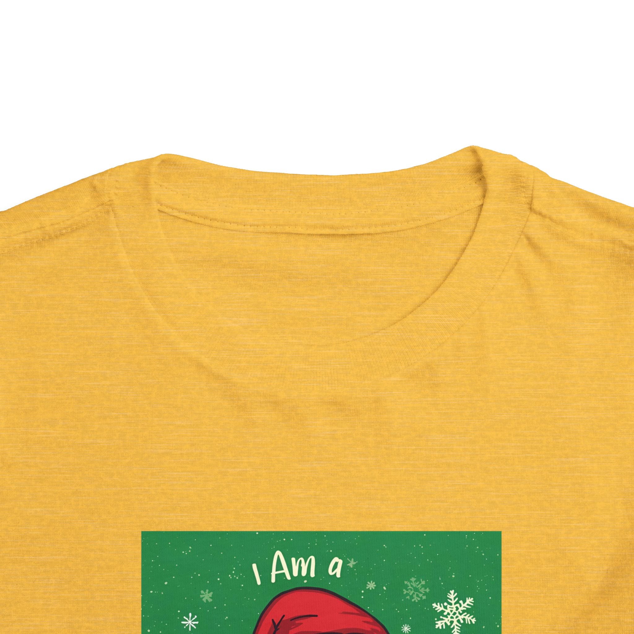 I Am A Christmas Baby Toddler Short Sleeve Tee
