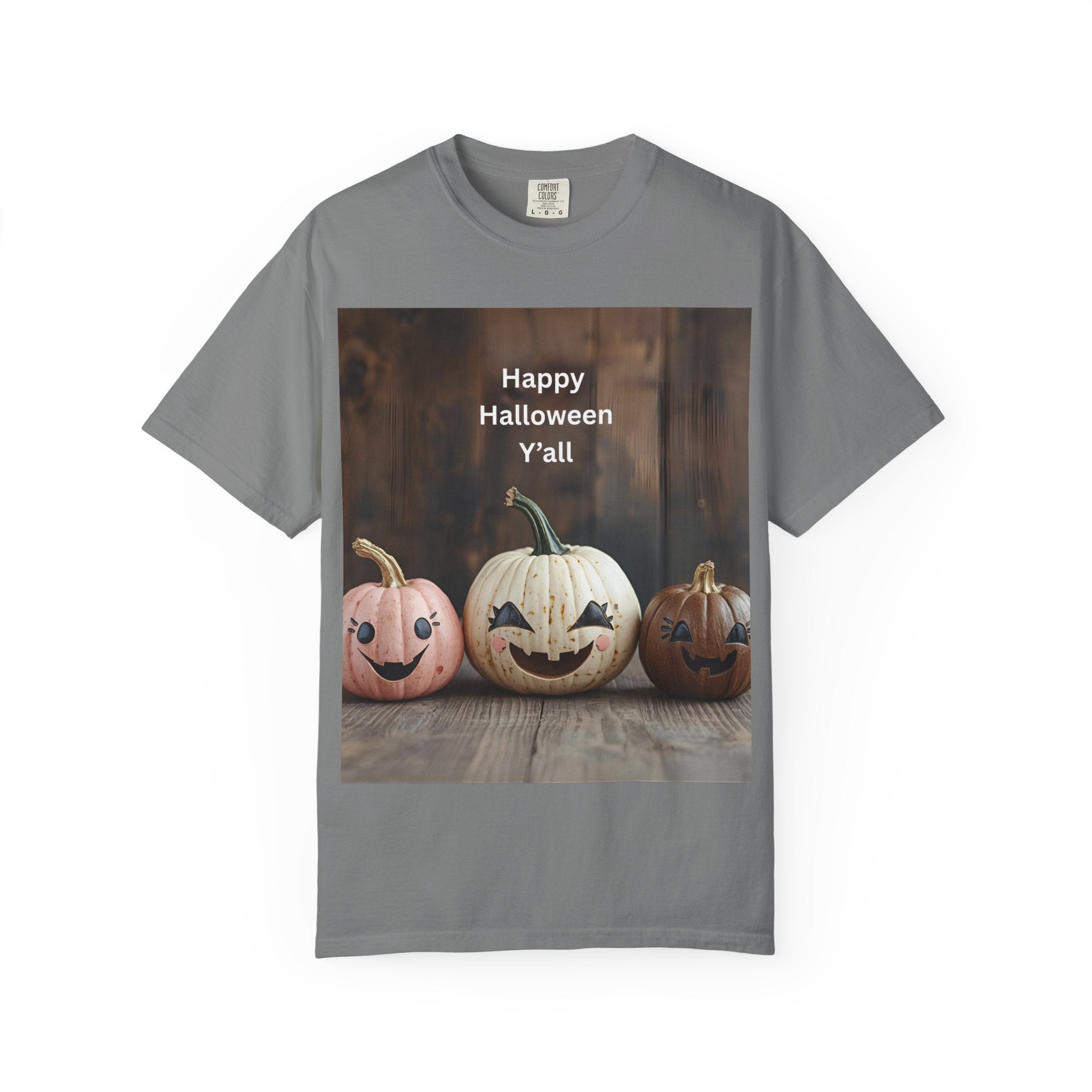 Happy Halloween Y'all T-shirt, Fall Pumpkin Tee, Unisex Halloween Apparel, Cute Halloween Gift, Autumn Wardrobe Essential