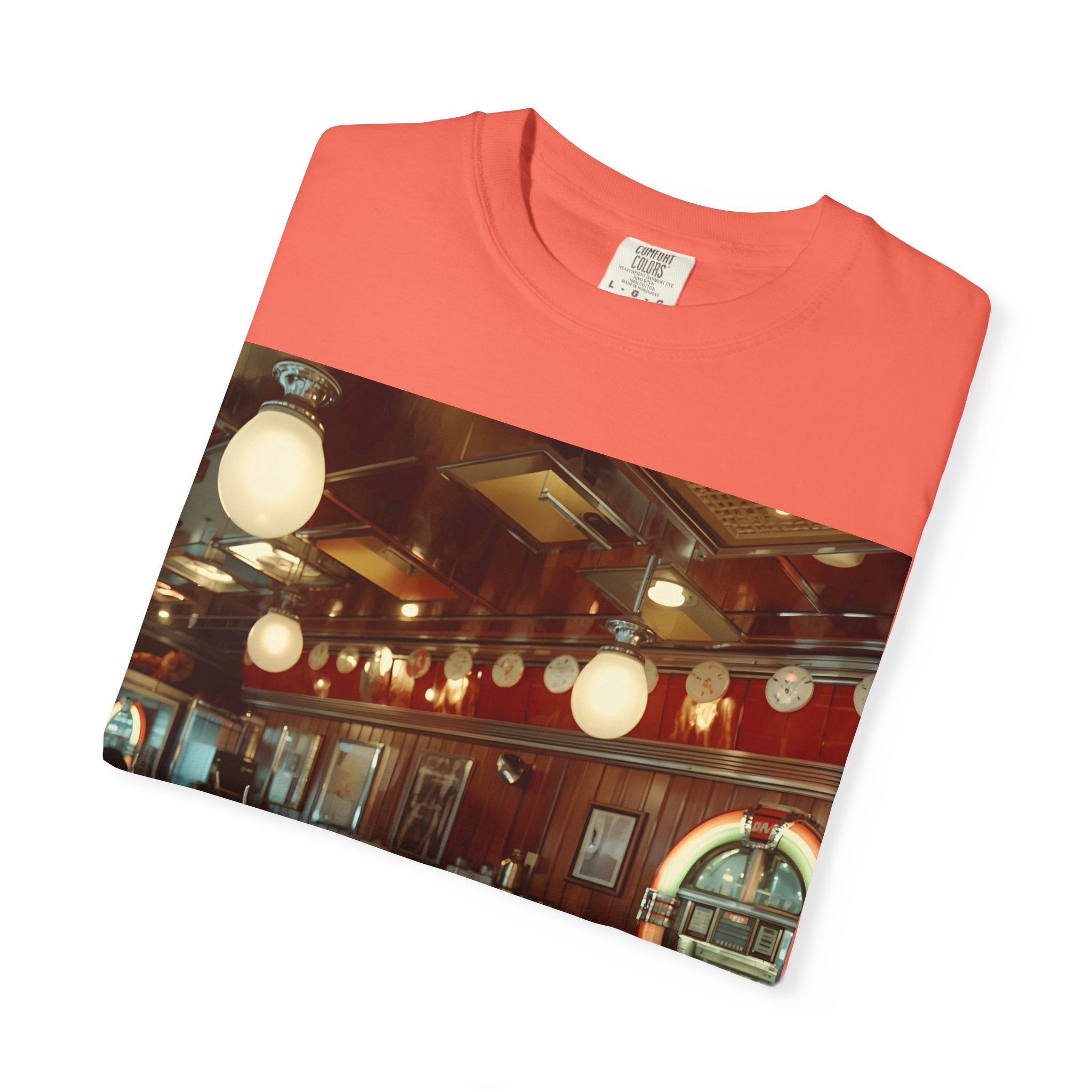 Cozy Vintage Café Vibe Unisex T-shirt, Casual Tee, Retro Style, Gift for Coffee Lovers, Summer Fashion, Everyday Wear