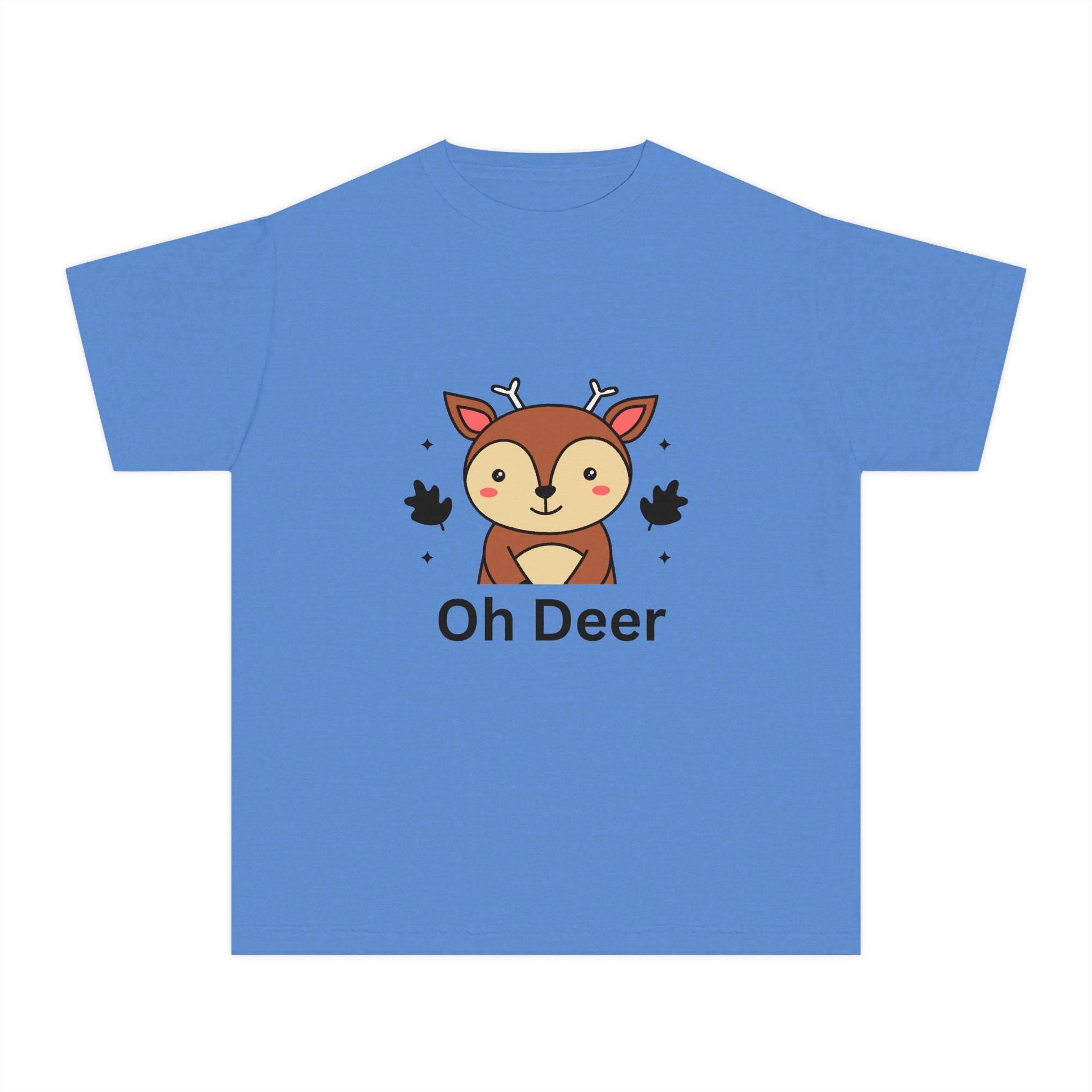 Funny Kids Tee - "Oh Deer" Design, Youth Shirt, Cute Animal Graphic, Perfect Gift for Birthdays, Holidays, or Playtime