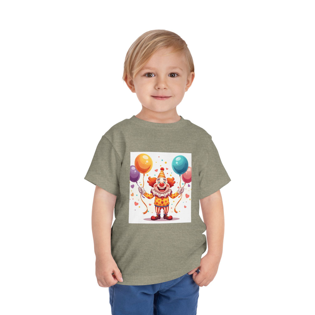Funny Clown Toddler Short Sleeve Tee