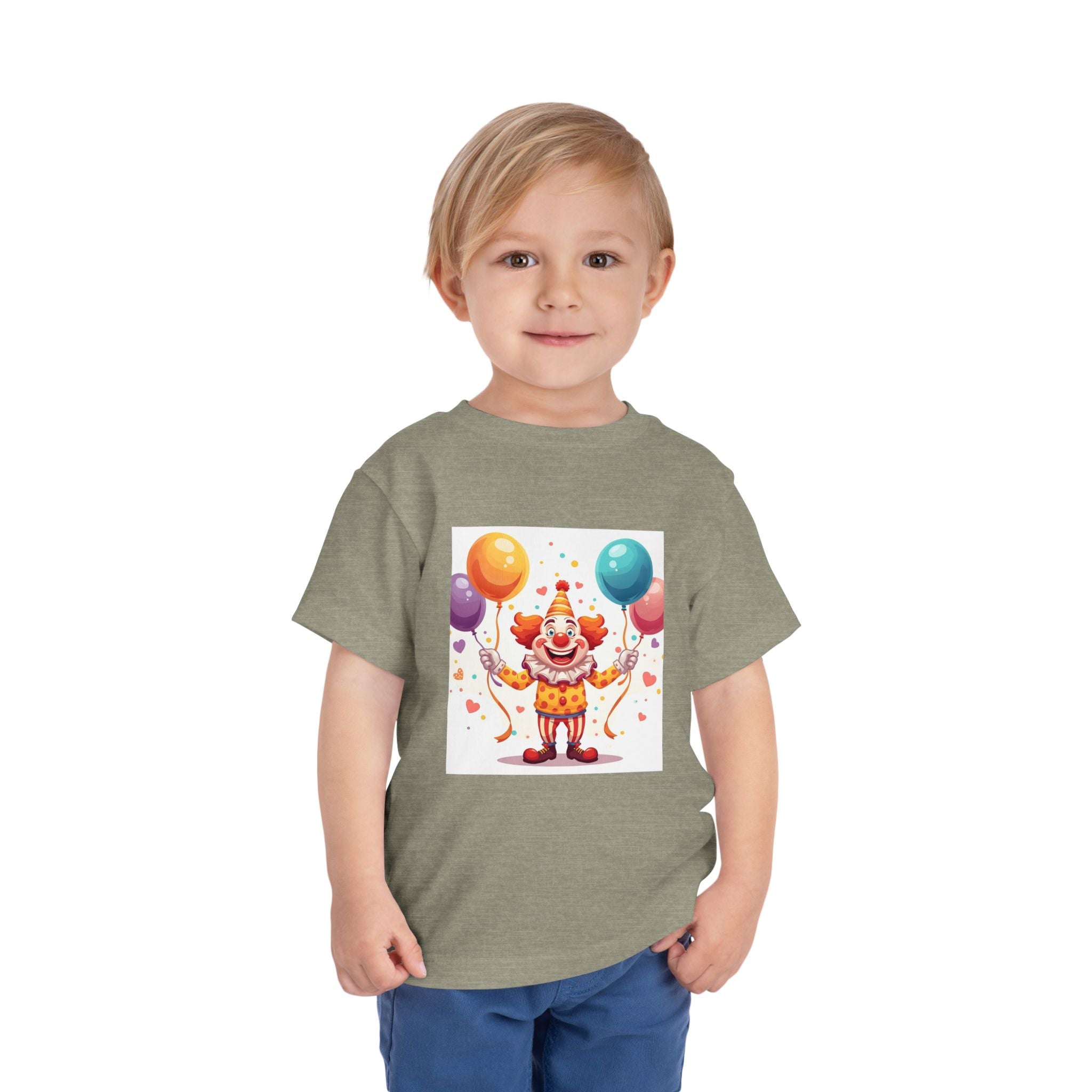 Funny Clown Toddler Short Sleeve Tee