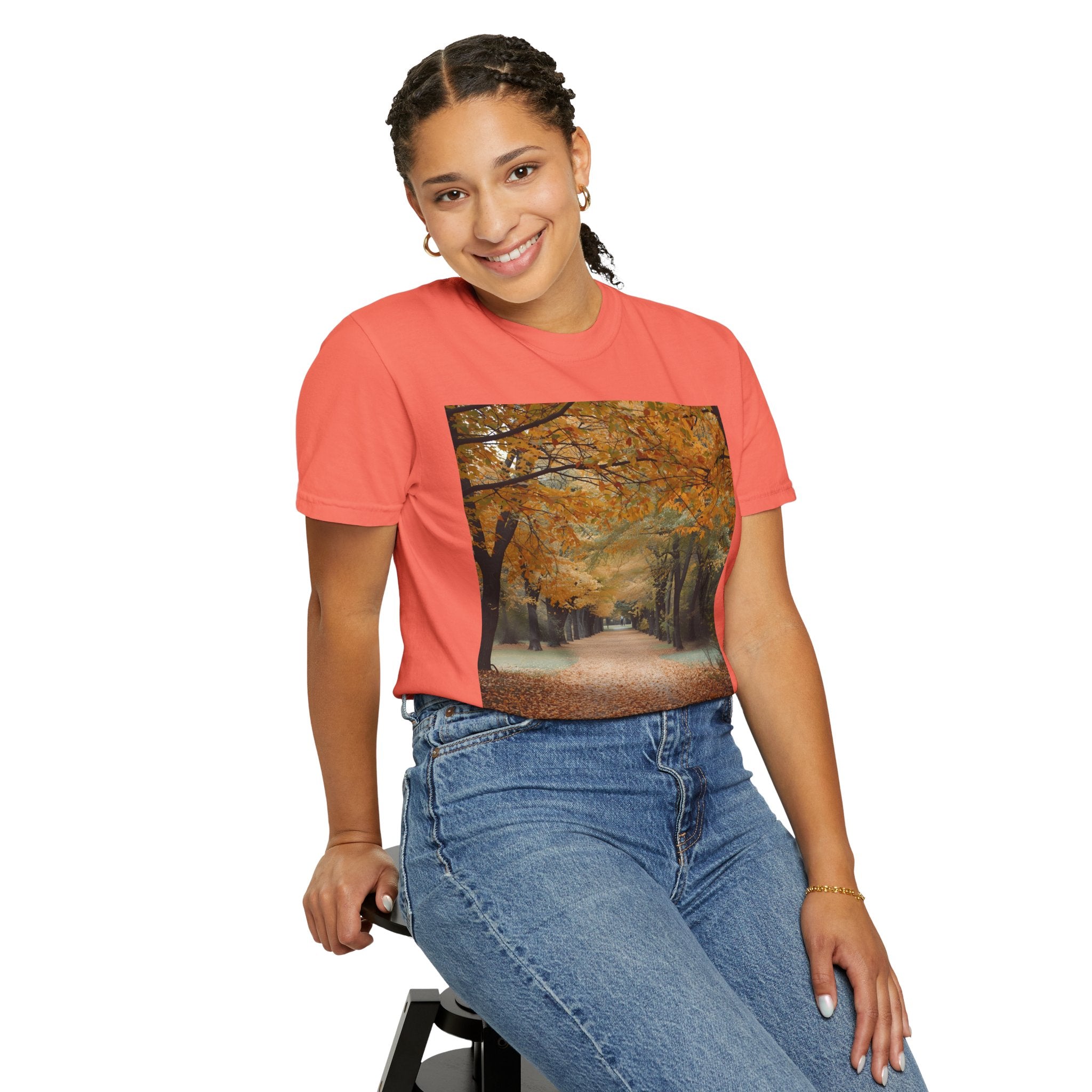 Autumn Pathway T-Shirt | Nature Lover Gift, Fall Fashion, Unisex Tee, Seasonal Wear, Cozy Vibes