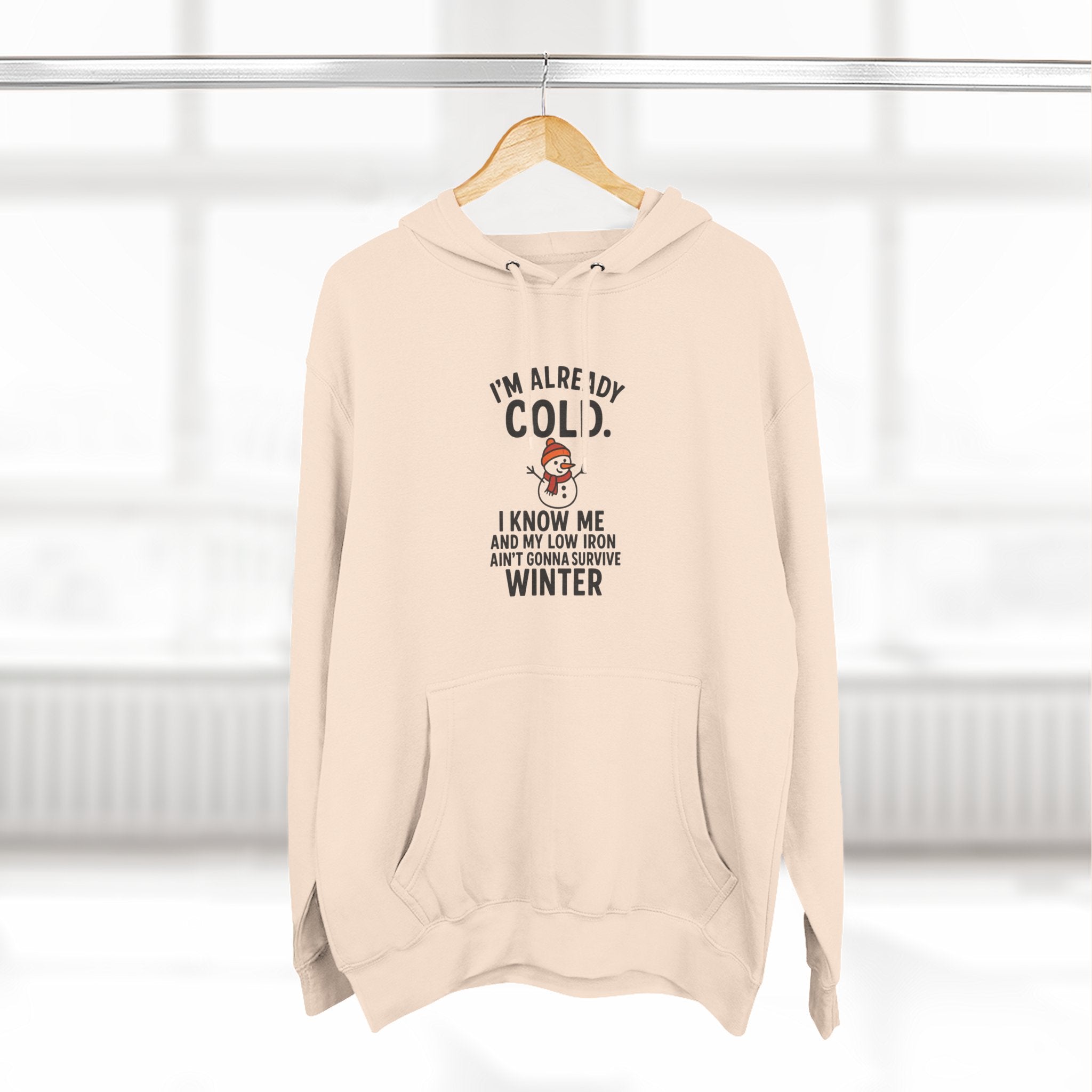 Cozy Winter Fleece Hoodie - "I'm Already Cold"