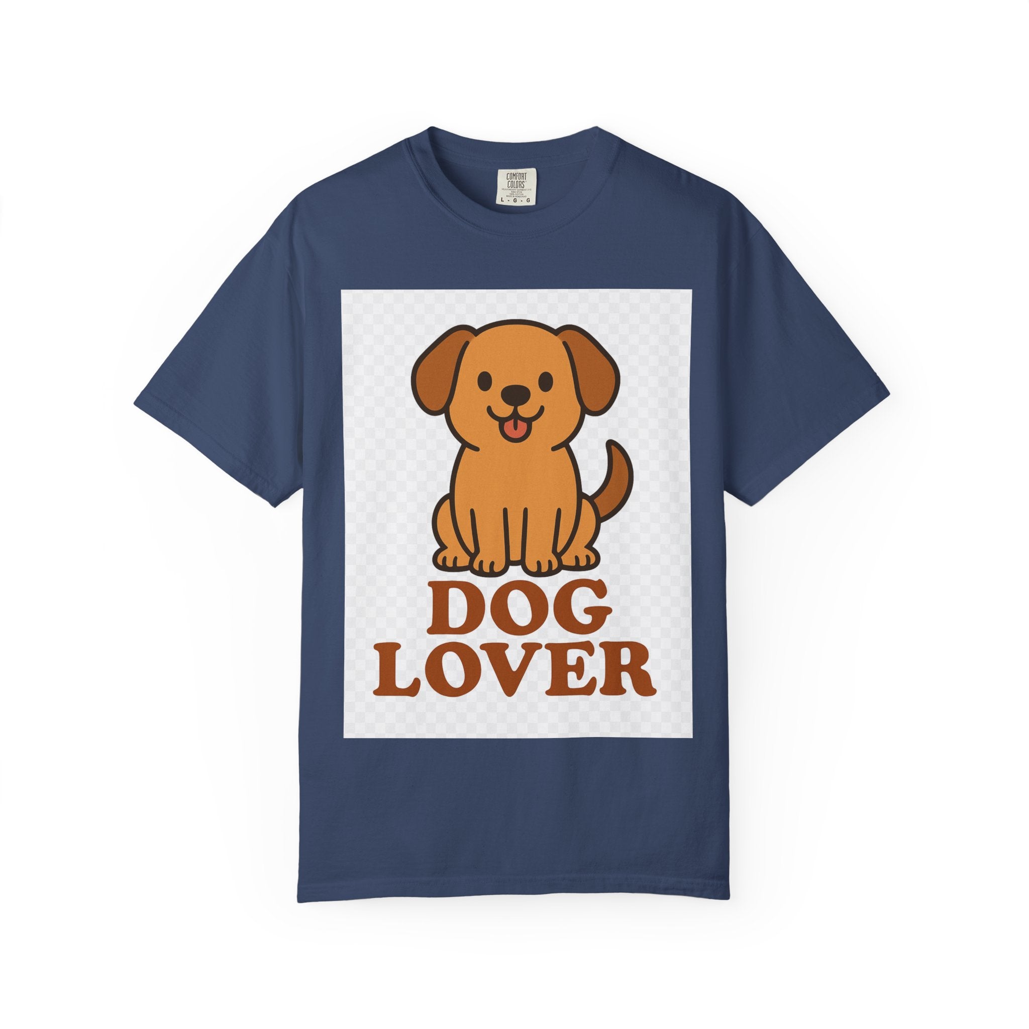 Dog Lover Garment-Dyed T-Shirt, Cute Animal Tee, Pet Parent Gift, Casual Dog Shirt, Unisex Doggy Apparel
