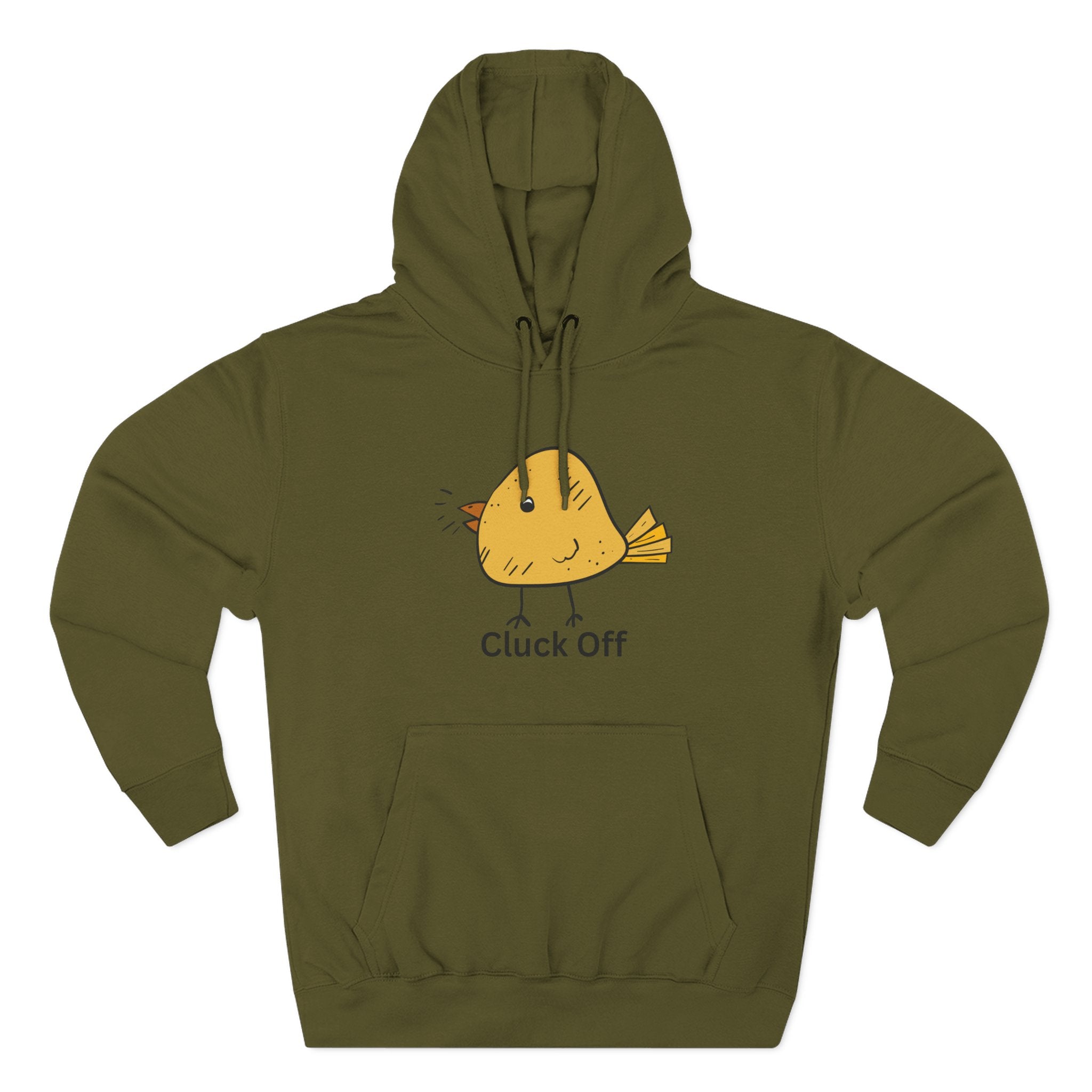Cluck Off Funny Bird Hoodie, Quirky Fleece Hoodie, Gifting for Bird Lovers, Casual Wear, Perfect for Relaxing
