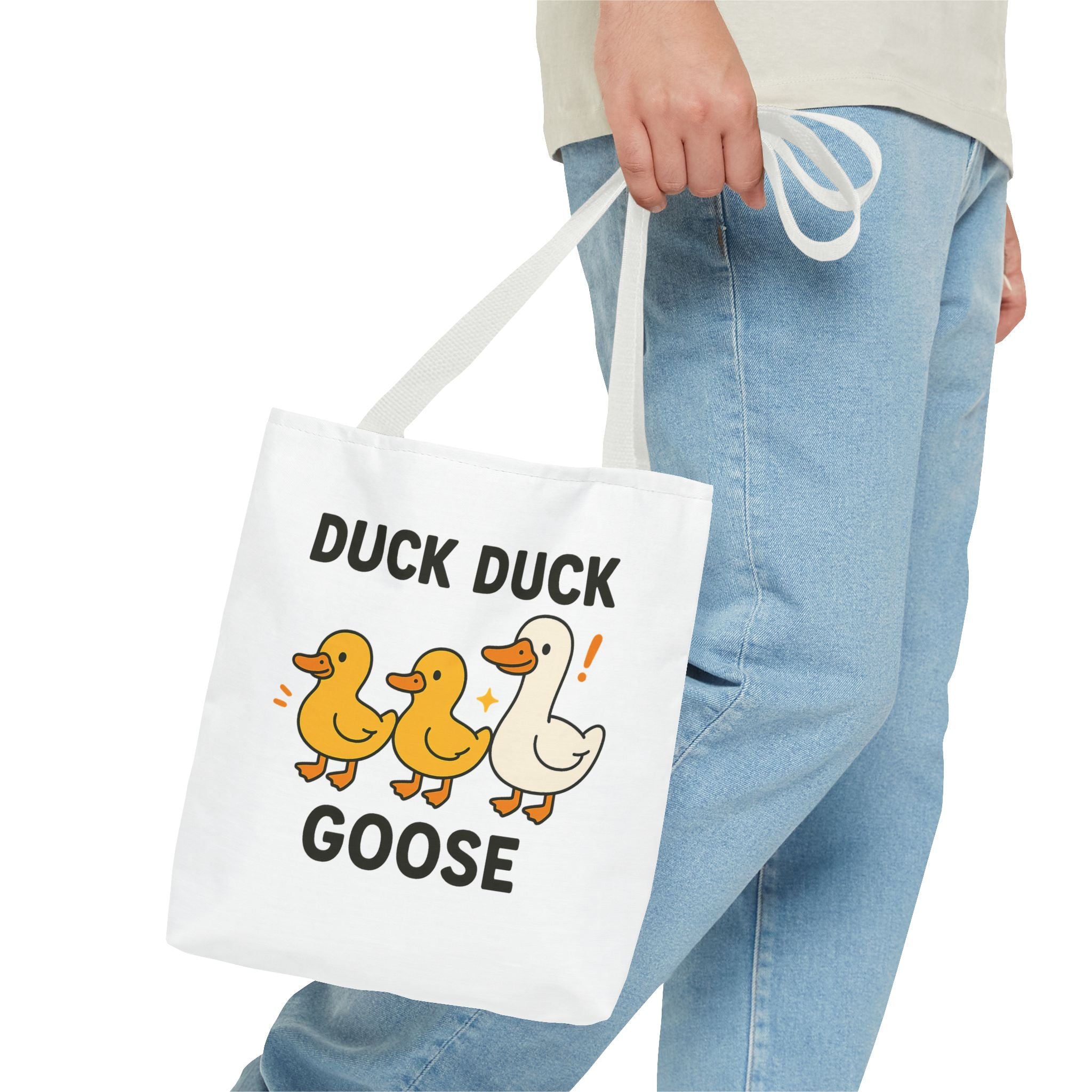 Playful Duck Duck Goose Tote Bag