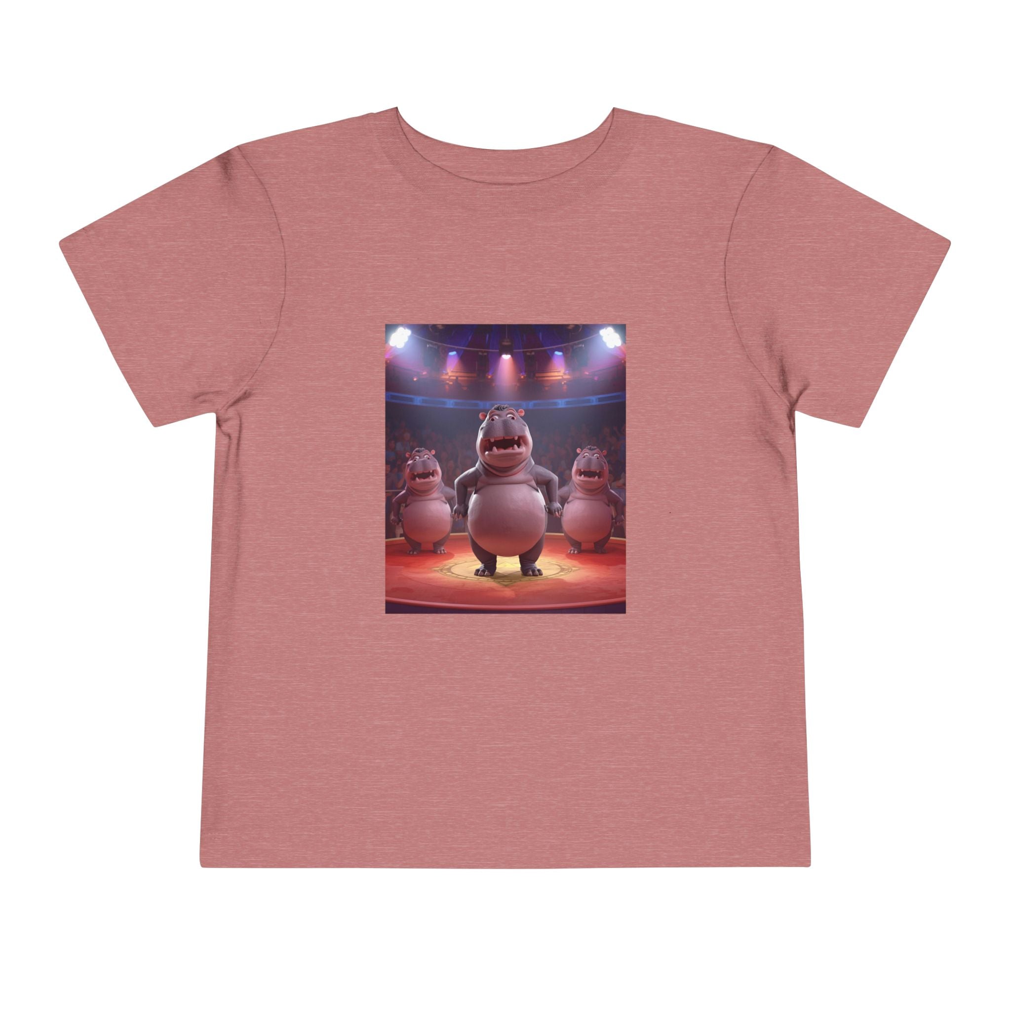 Hippo Funny Toddler Short Sleeve Tee
