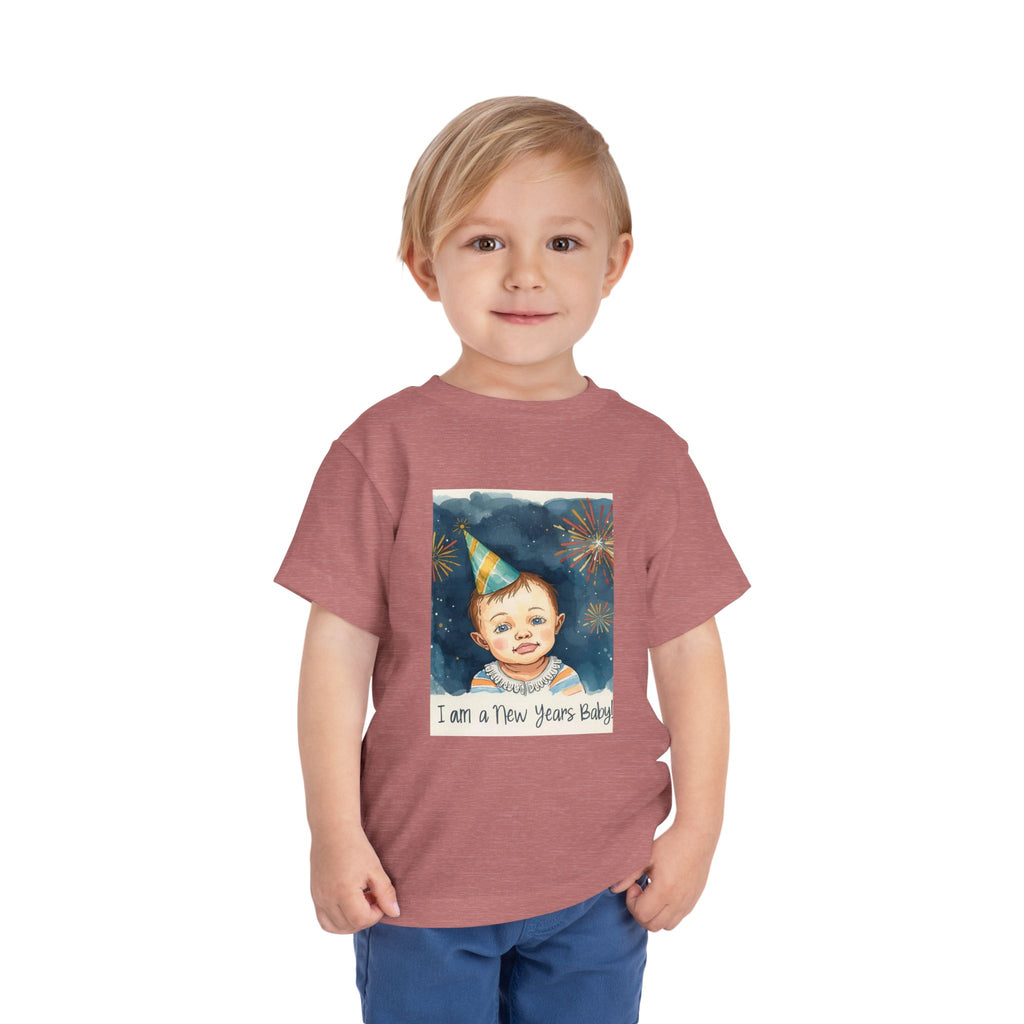 I Am A New Years Baby Toddler Short Sleeve Tee