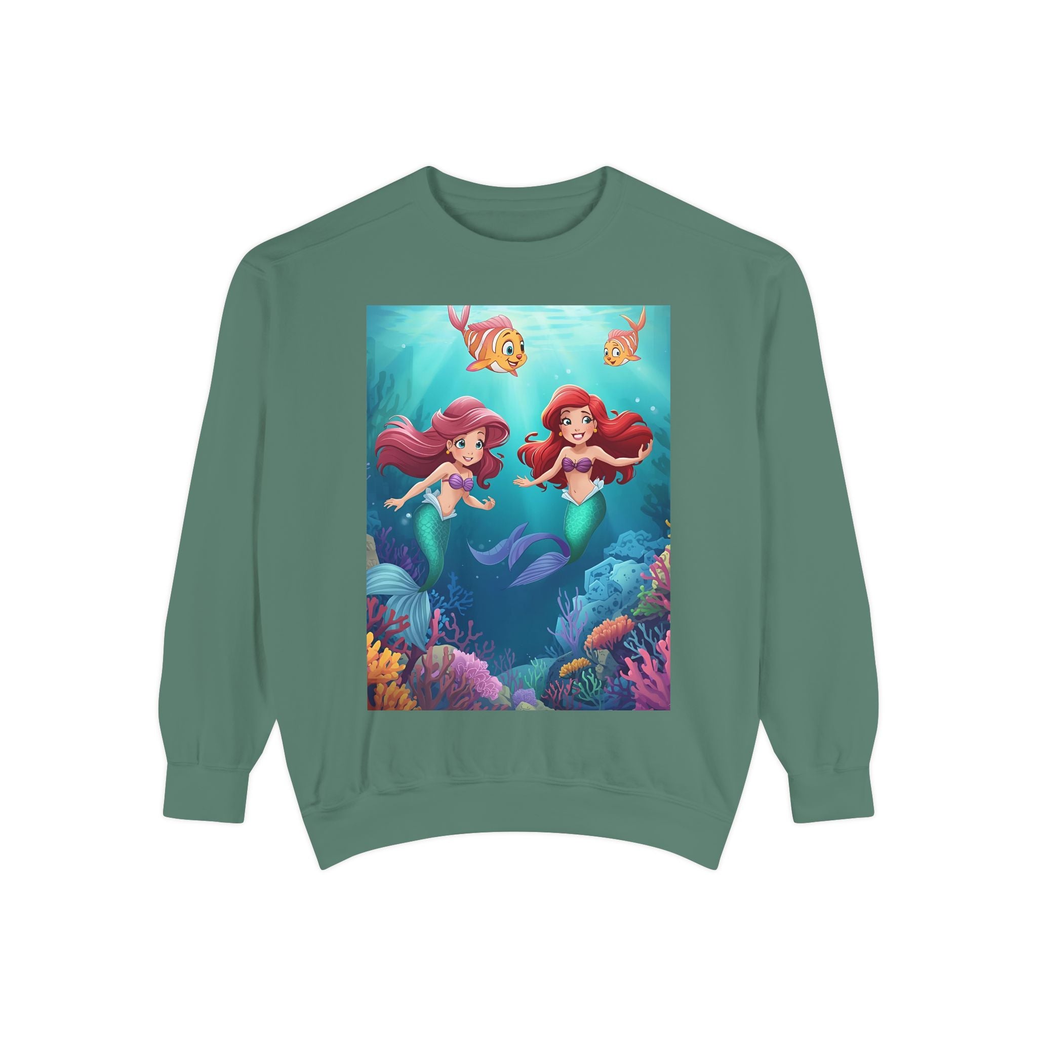 Mermaid Unisex Garment-Dyed Sweatshirt
