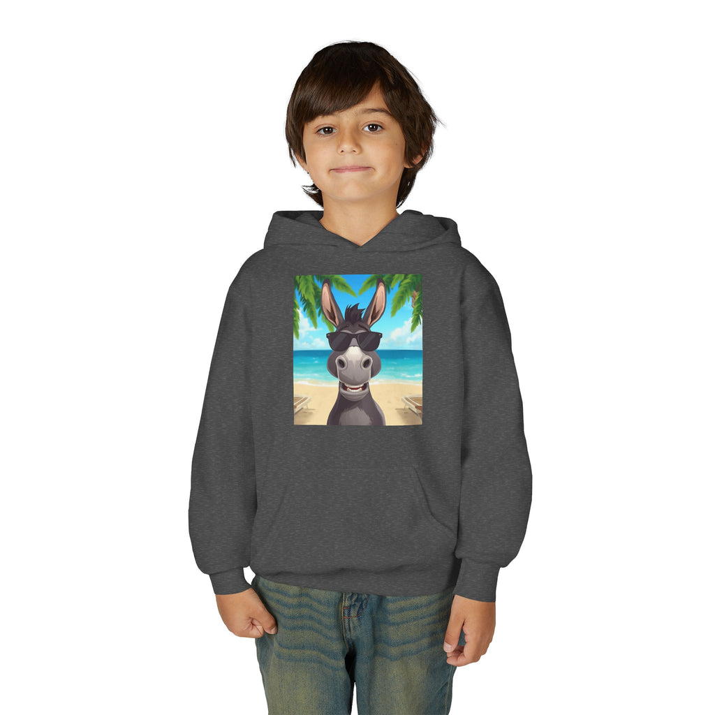 Donkey Beach Vibes Youth Heavy Blend Hooded Sweatshirt