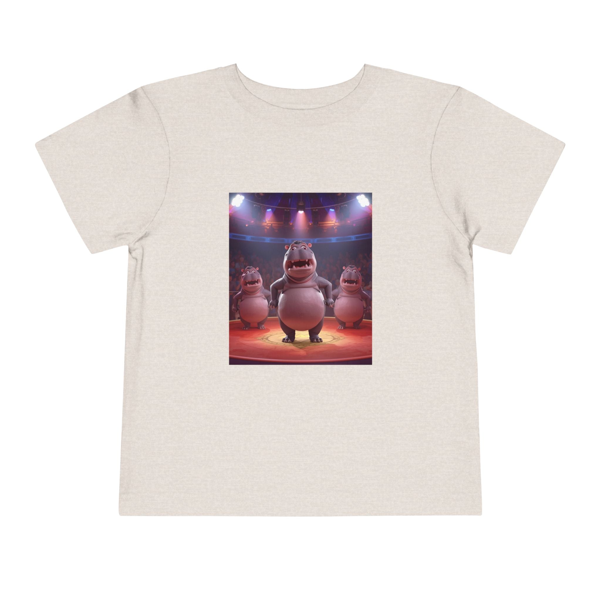 Hippo Funny Toddler Short Sleeve Tee