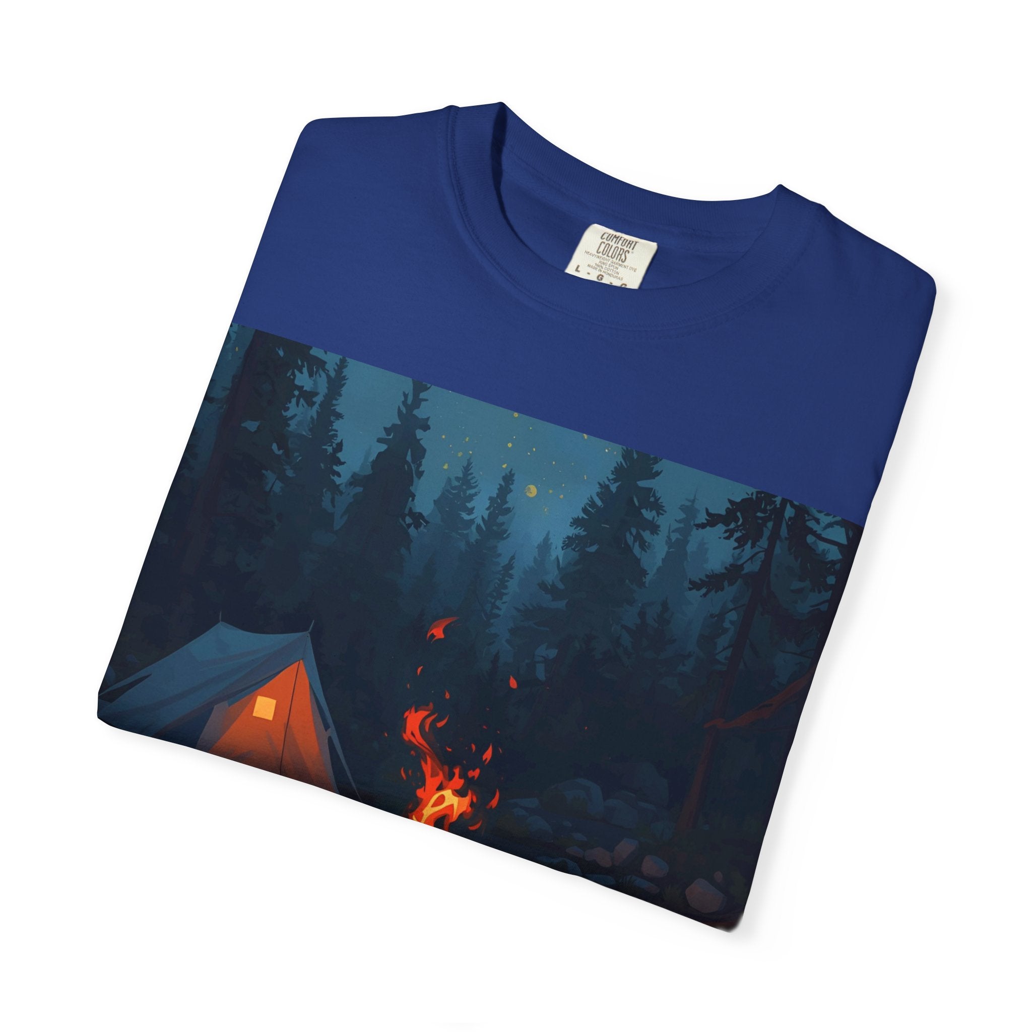 Campfire Adventure T-Shirt - Unisex Outdoors Shirt, Camping Apparel, Nature Lover Gift, Travel Tee, Boho Style Wear