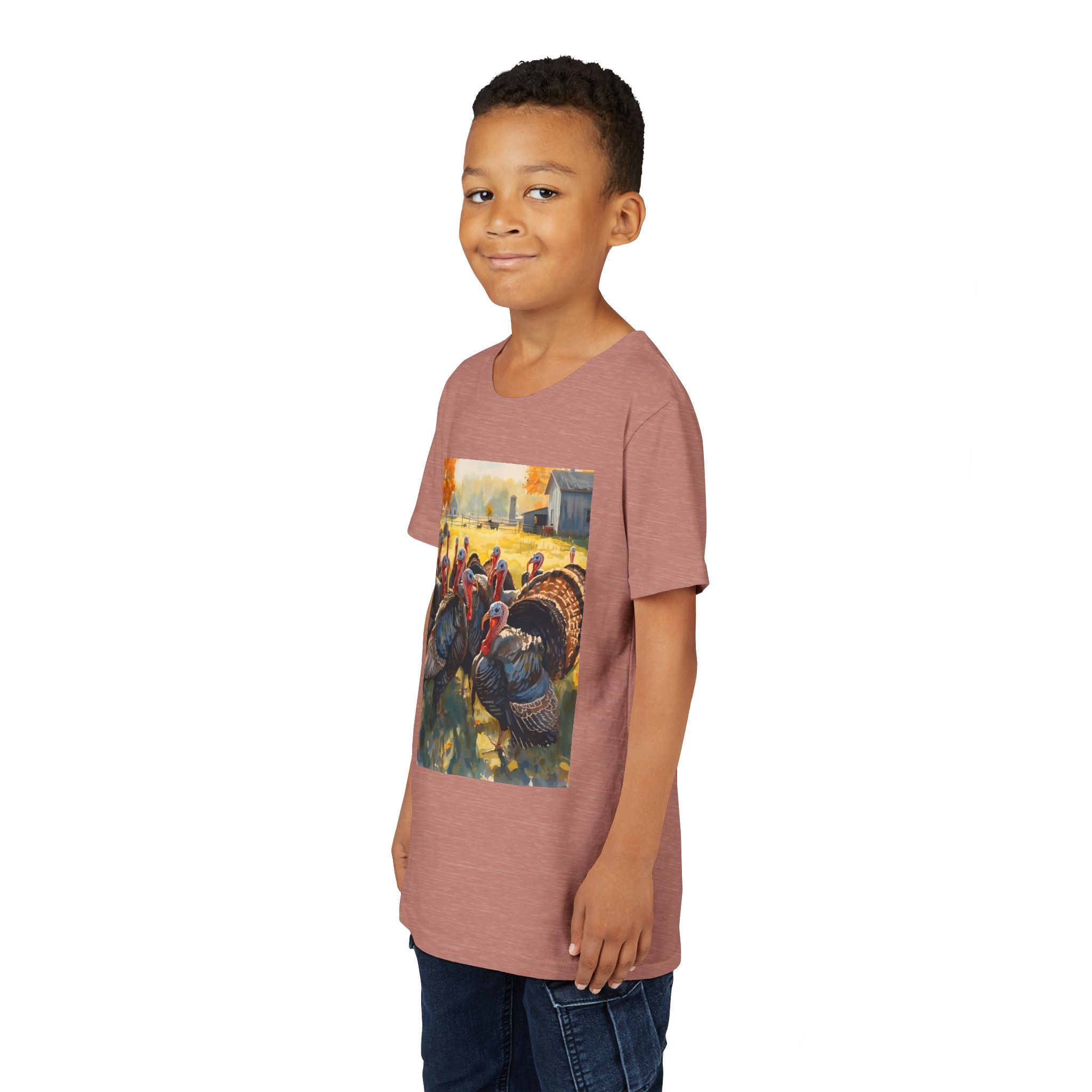 Thanksgiving Turkey Youth Short Sleeve Tee