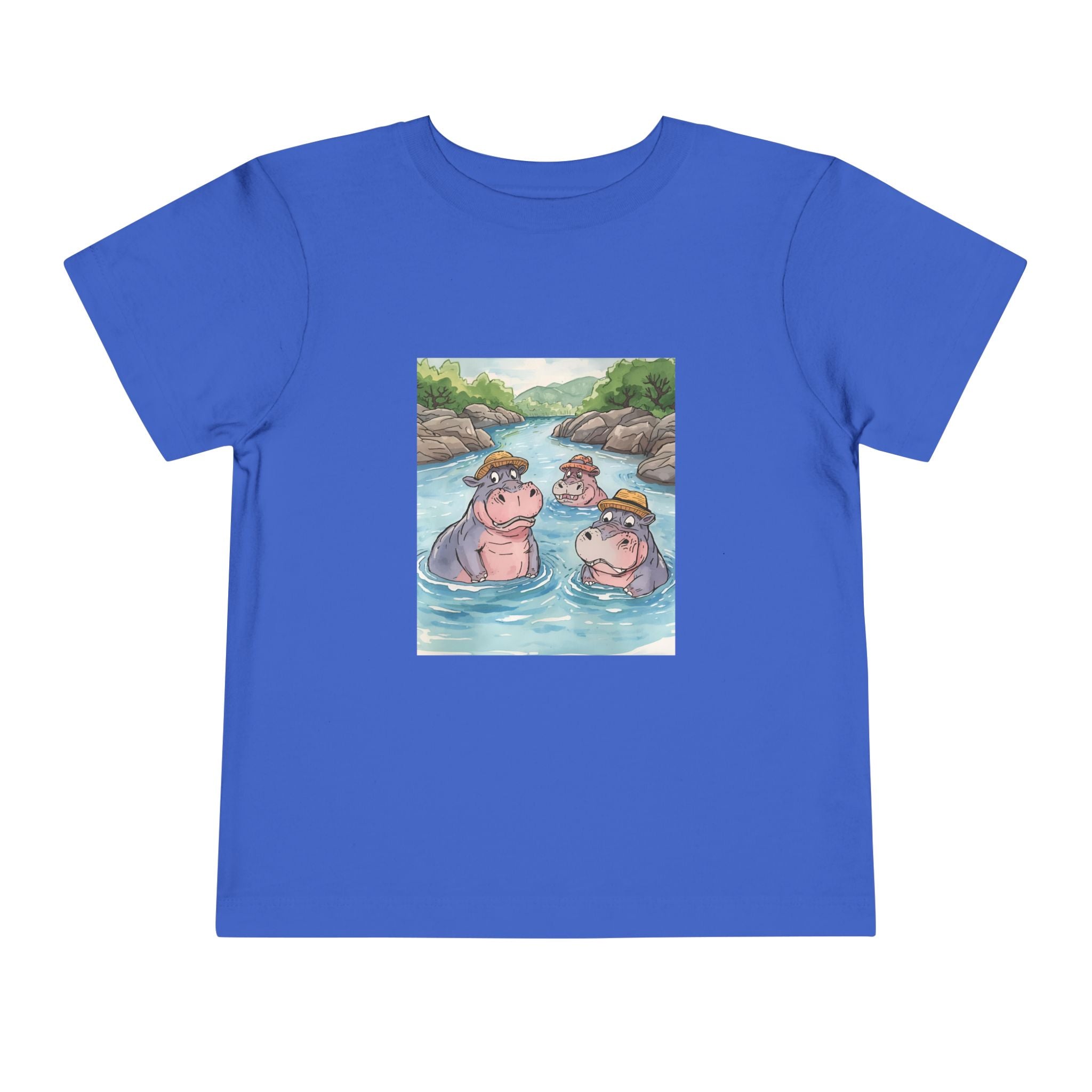 Hippo Cute Toddler Short Sleeve Tee