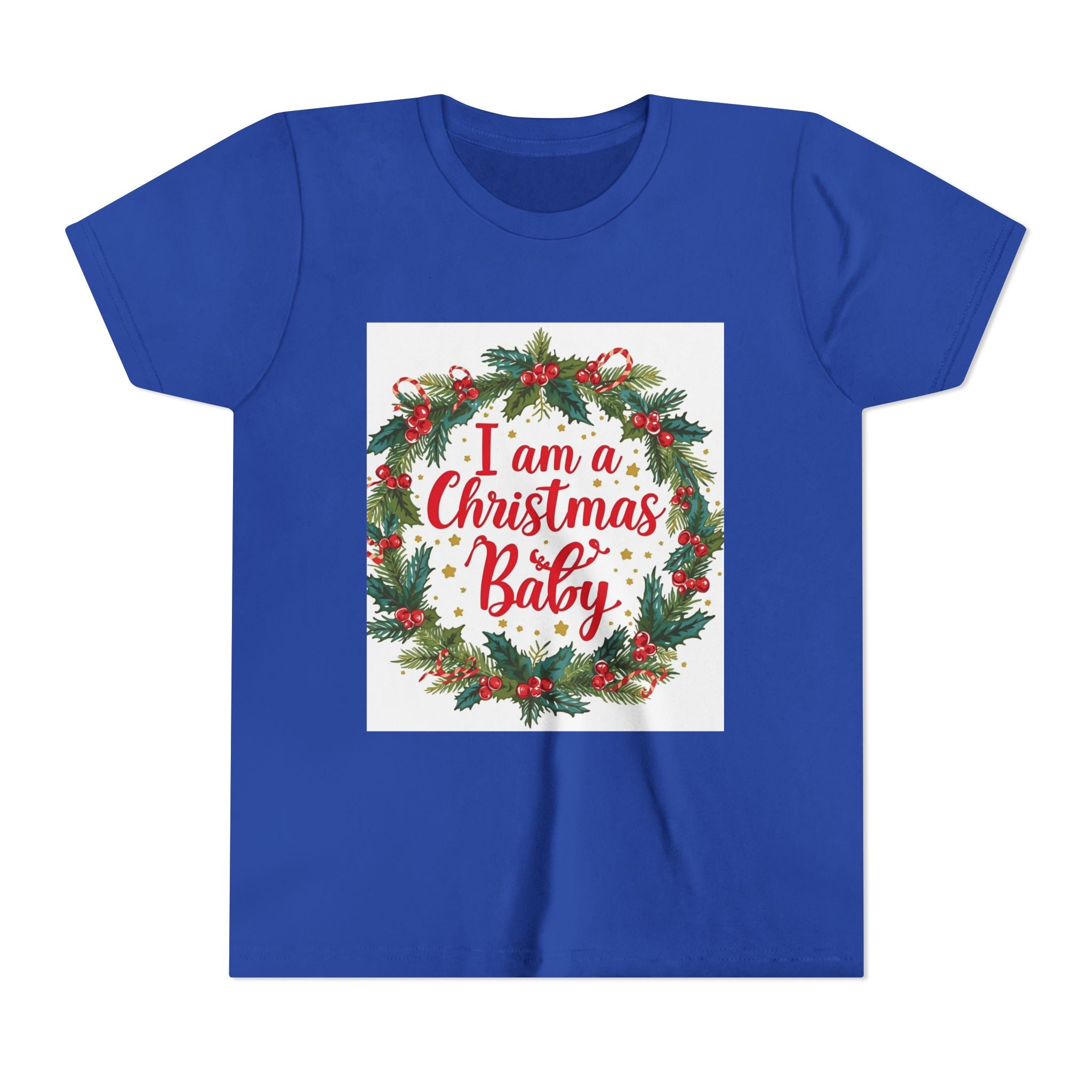 I Am A Christmas Baby Youth Short Sleeve Tee