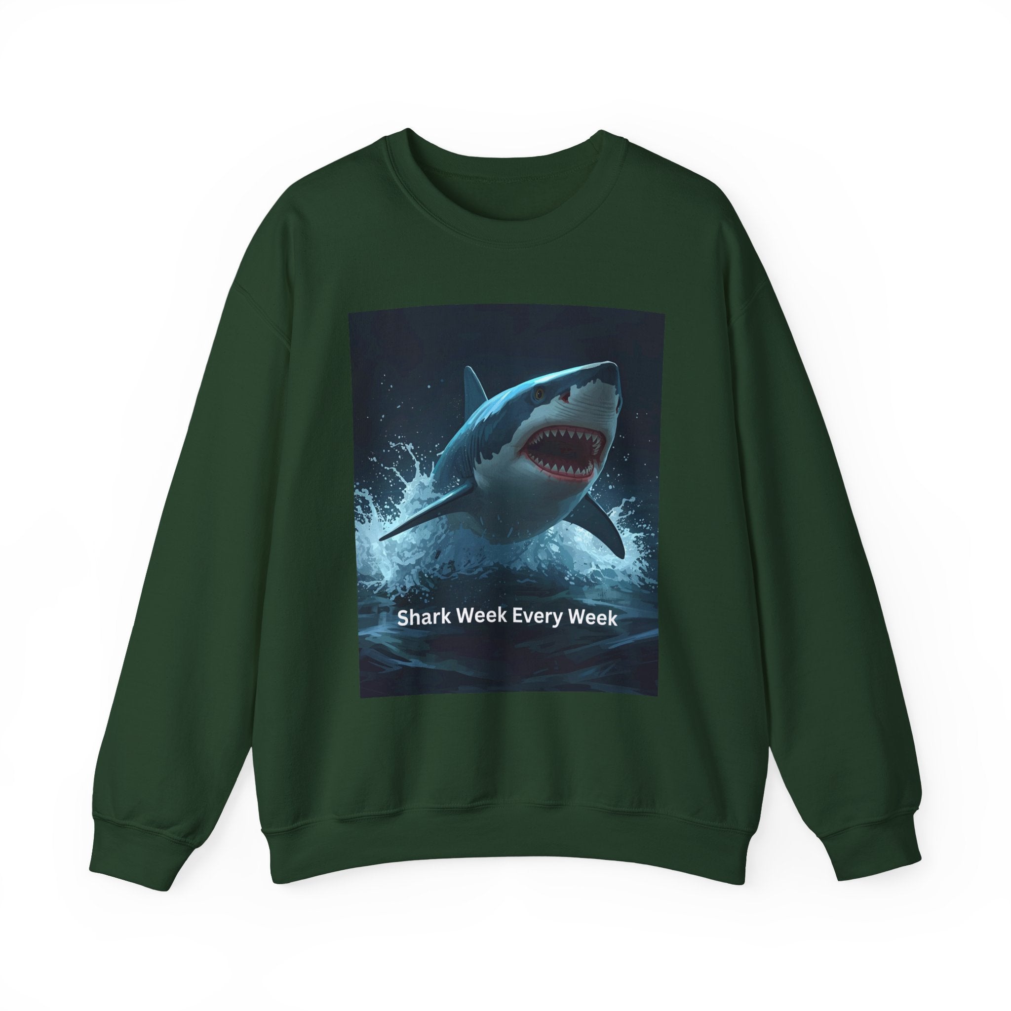 Shark Week Crewneck Sweatshirt, Fun Gift for Shark Lovers, Cozy Apparel for Beach Lovers, Unique Summer Fashion, Undersea Adventure [...]
