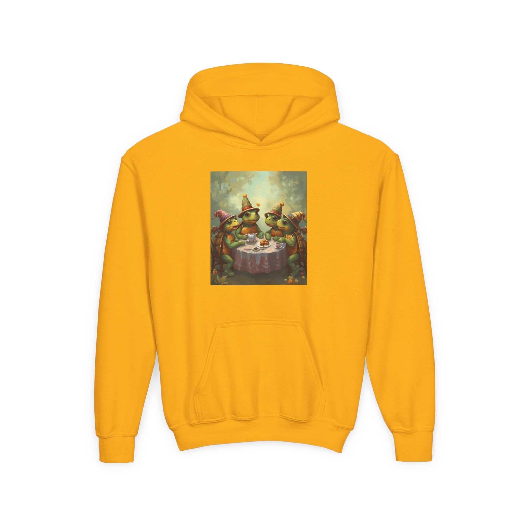 Whimsical Turtle Youth Heavy Blend Hooded Sweatshirt