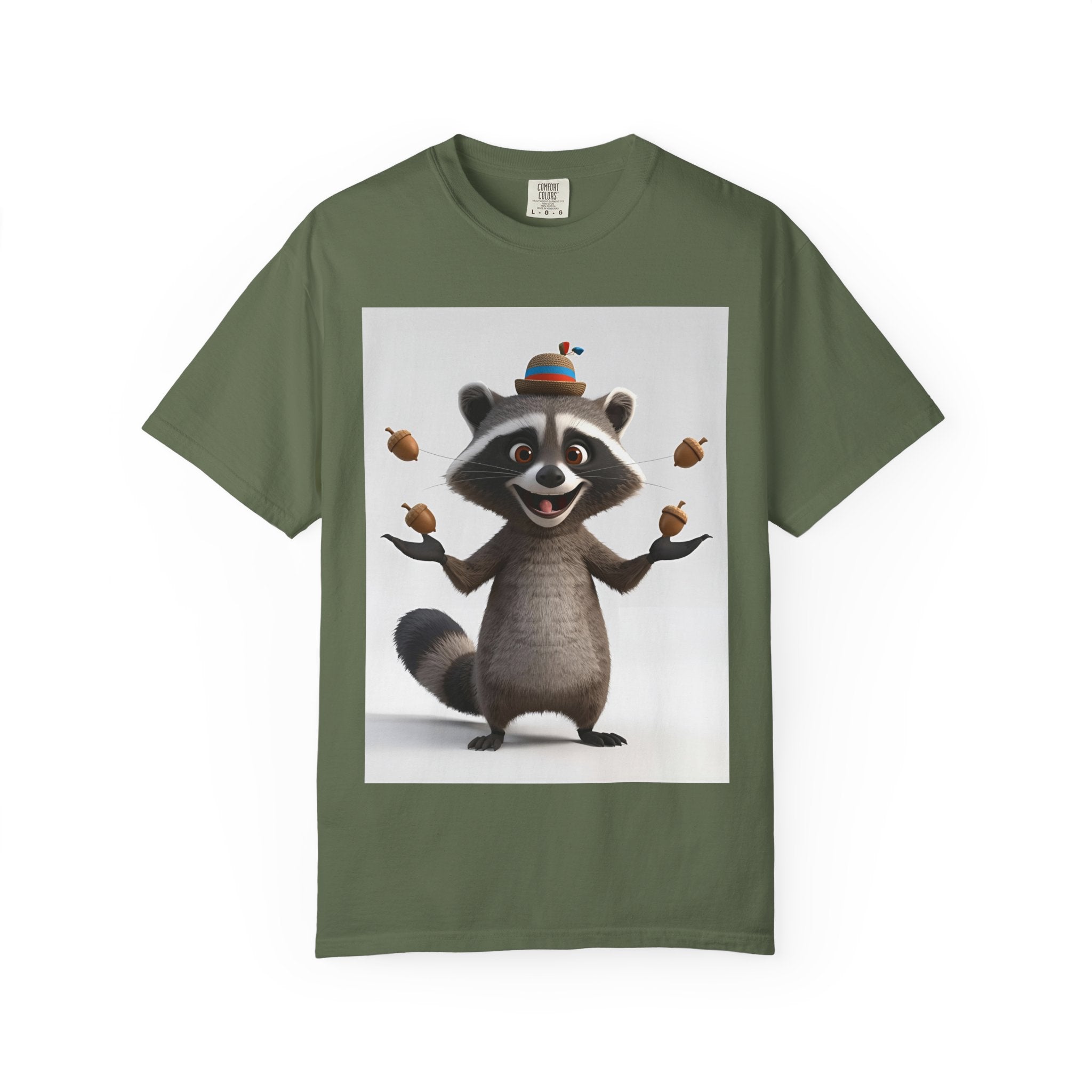 Whimsical Raccoon T-Shirt, Unisex Graphic Tee, Cute Animal Shirt, Fun Gift for Kids and Adults, Quirky Nature Lover Apparel, Party Wear