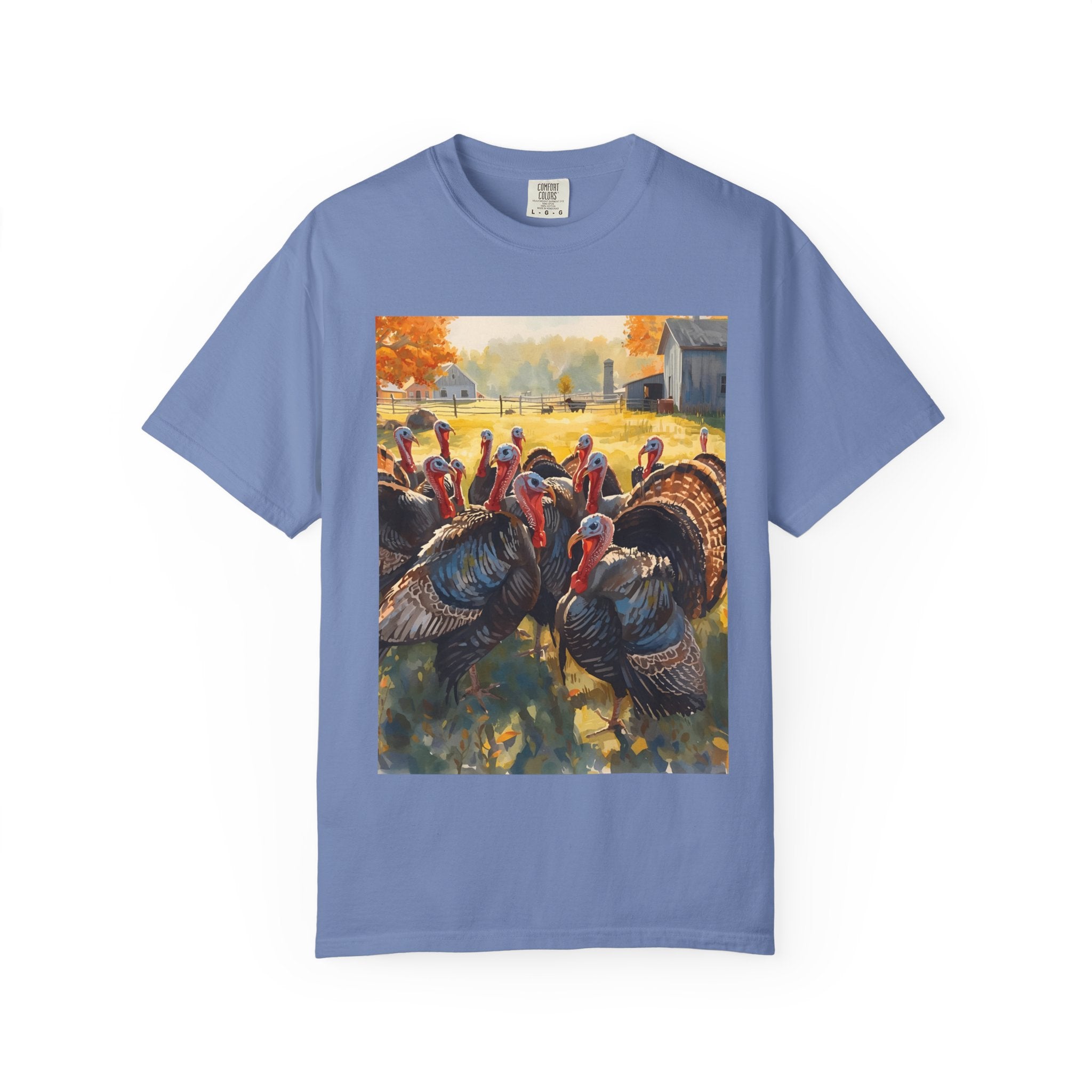 Thanksgiving Turkey T-Shirt, Unisex Holiday Shirt, Fall Apparel, Cozy Gift, Autumn Fashion