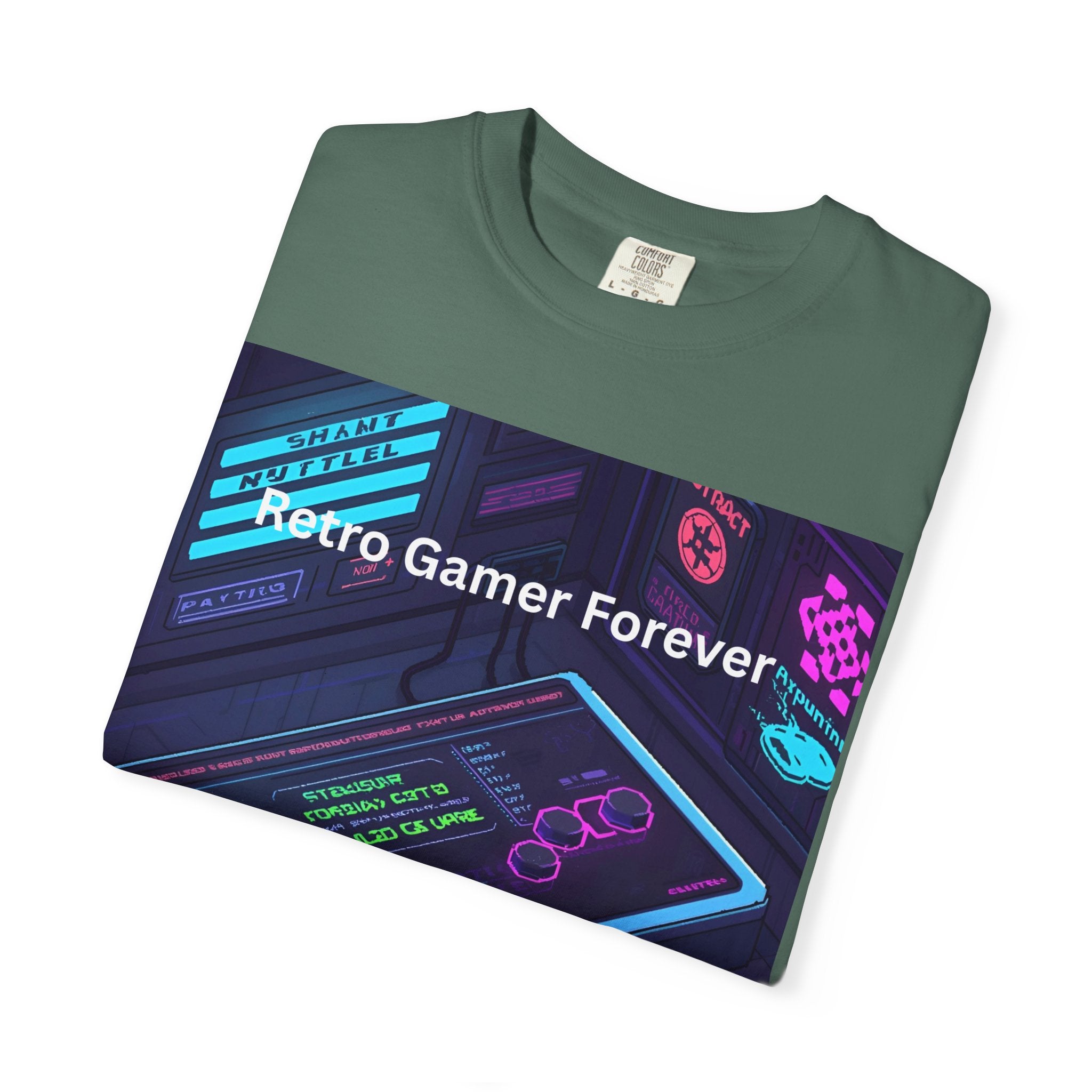 Retro Game Controller Unisex Garment-Dyed T-shirt