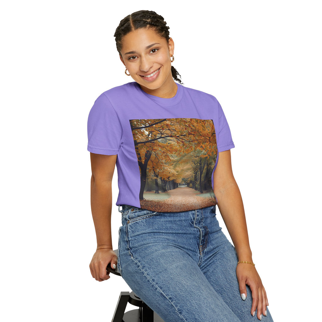 Autumn Pathways Unisex T-Shirt - Cozy Fall Vibes, Nature Lover's Tee, Seasonal Style, Perfect for Thanksgiving, Outdoors Events