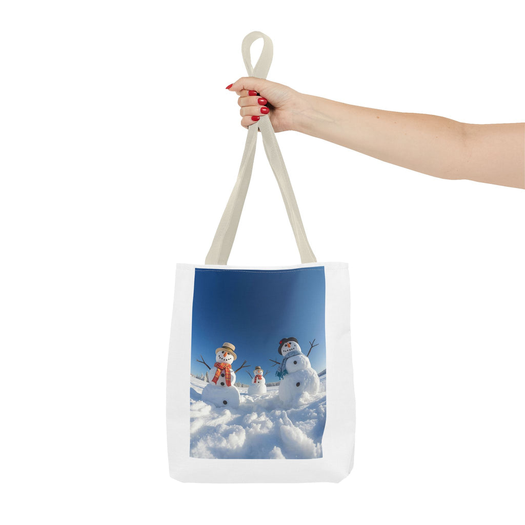 Festive Christmas Snowman Family Tote Bag (AOP)
