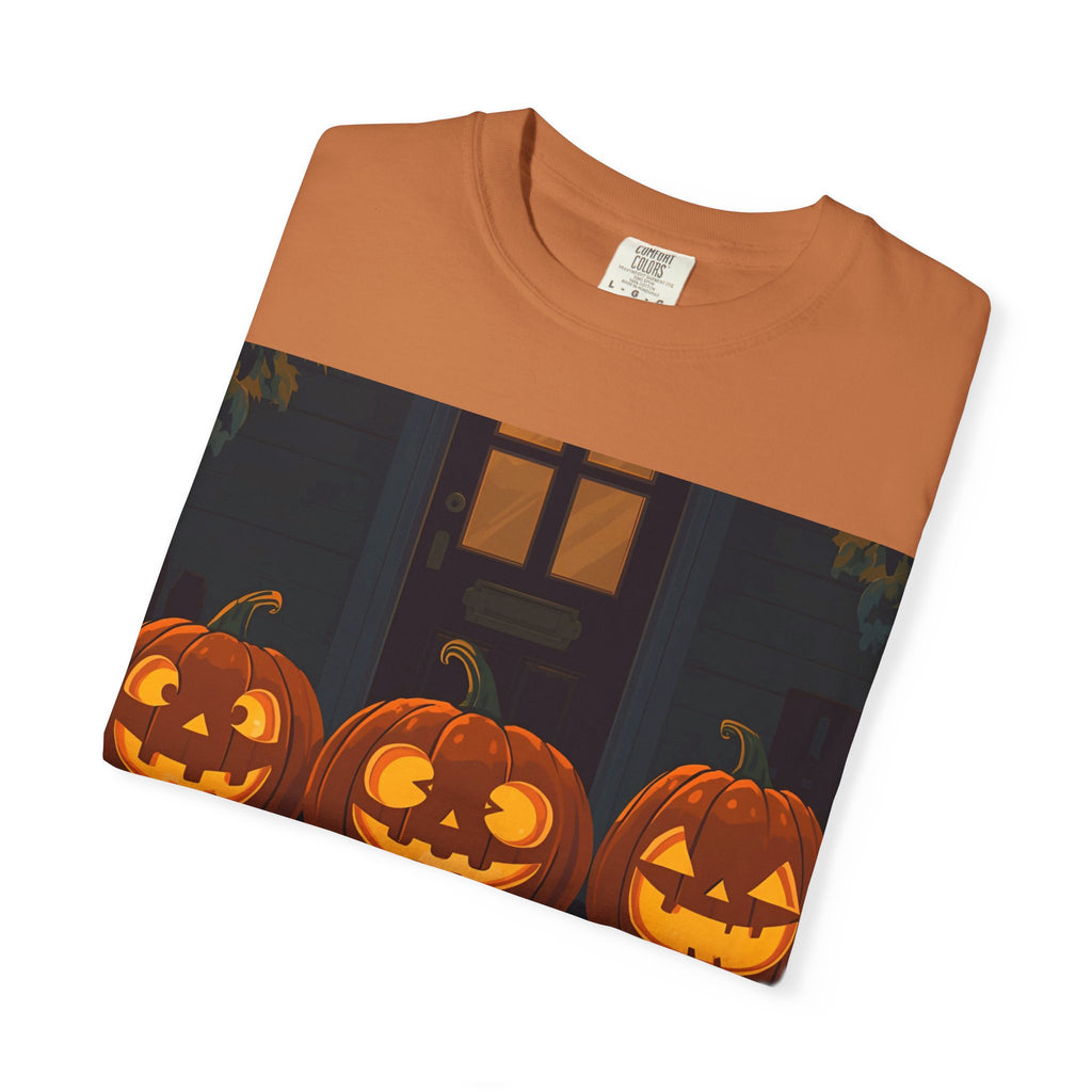 Happy Halloween Pumpkin Unisex T-shirt, Spooky Season Tee, Fall Festival Shirt, Pumpkin Graphic Top, Halloween Gift for Him/Her