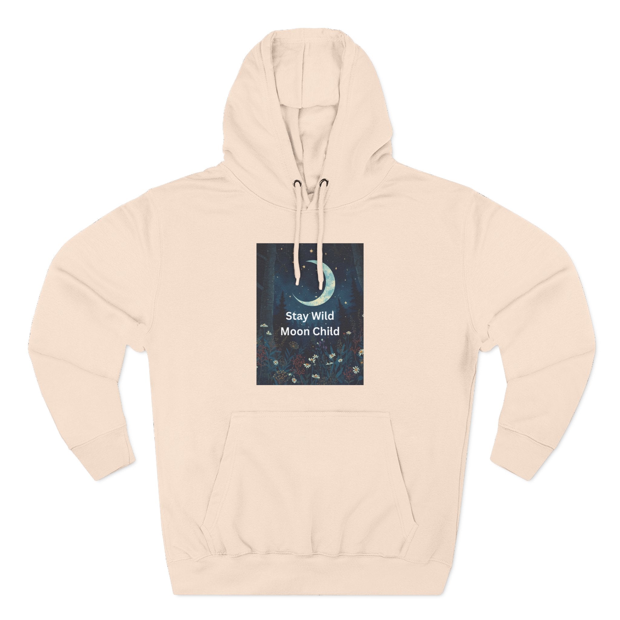 Stay Wild Moon Child Hoodie - Cozy Fleece, Celestial Vibes, Perfect for Nature Lovers, Gifts for All Occasions, Unisex Apparel