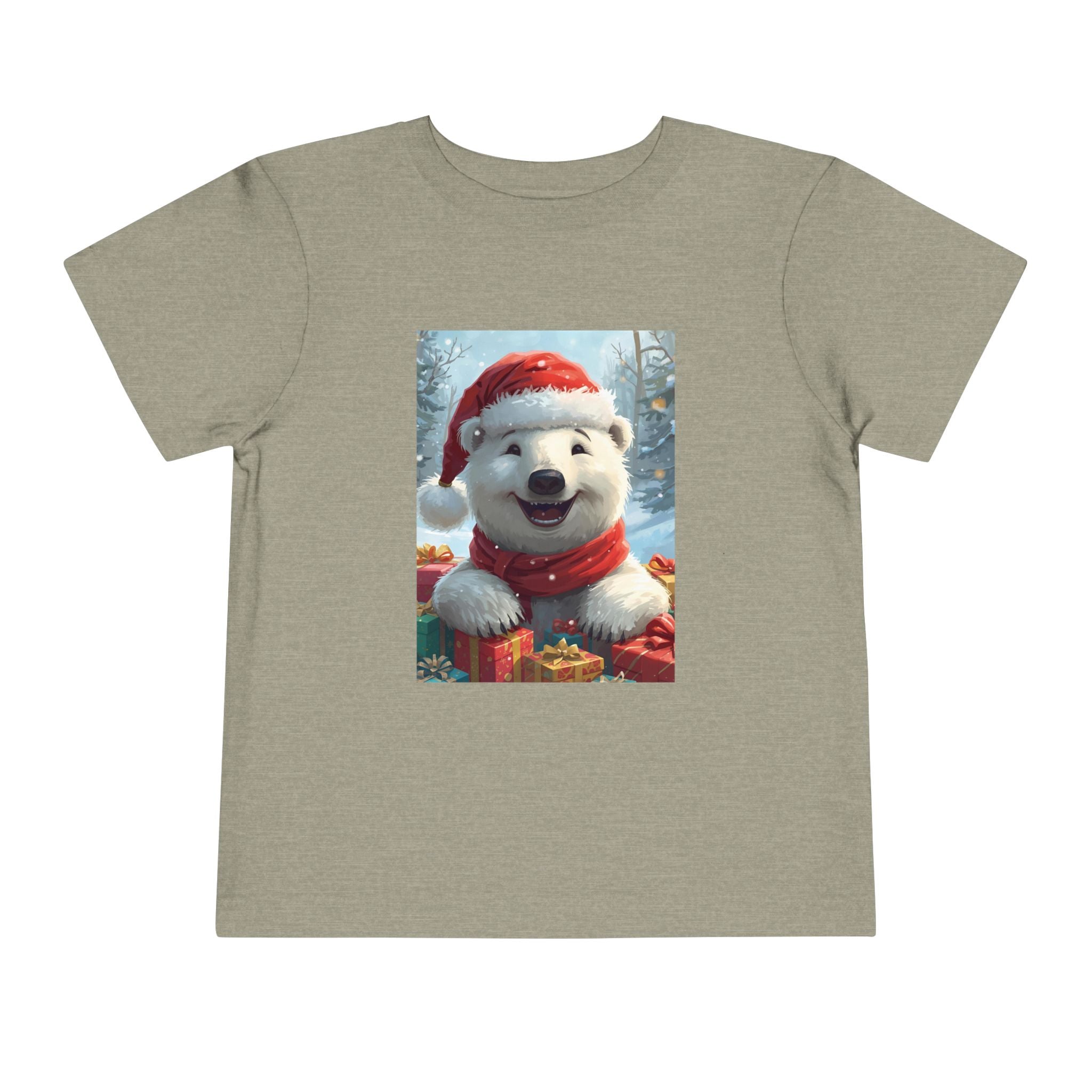 Christmas Bear Toddler Short Sleeve Tee