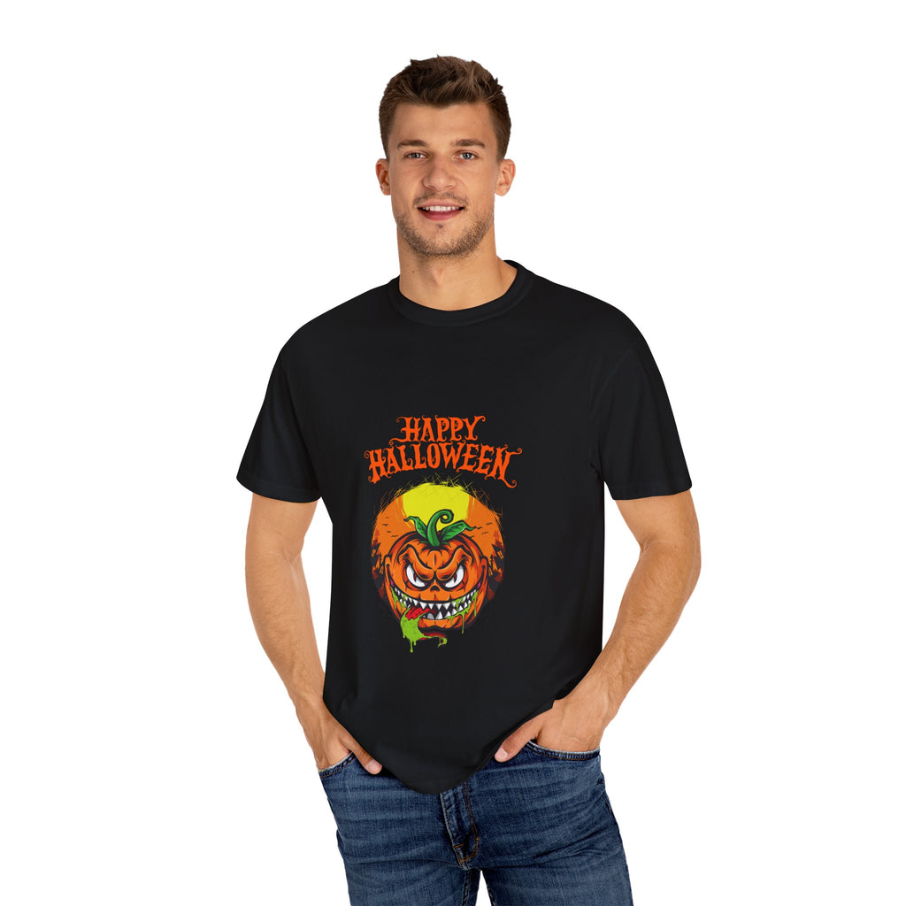 Scary Halloween Pumpkin Unisex T-Shirt, Spooky Shirt for Fall, Halloween Costume Tee, Cute Autumn Top, Trick or Treat Shirt